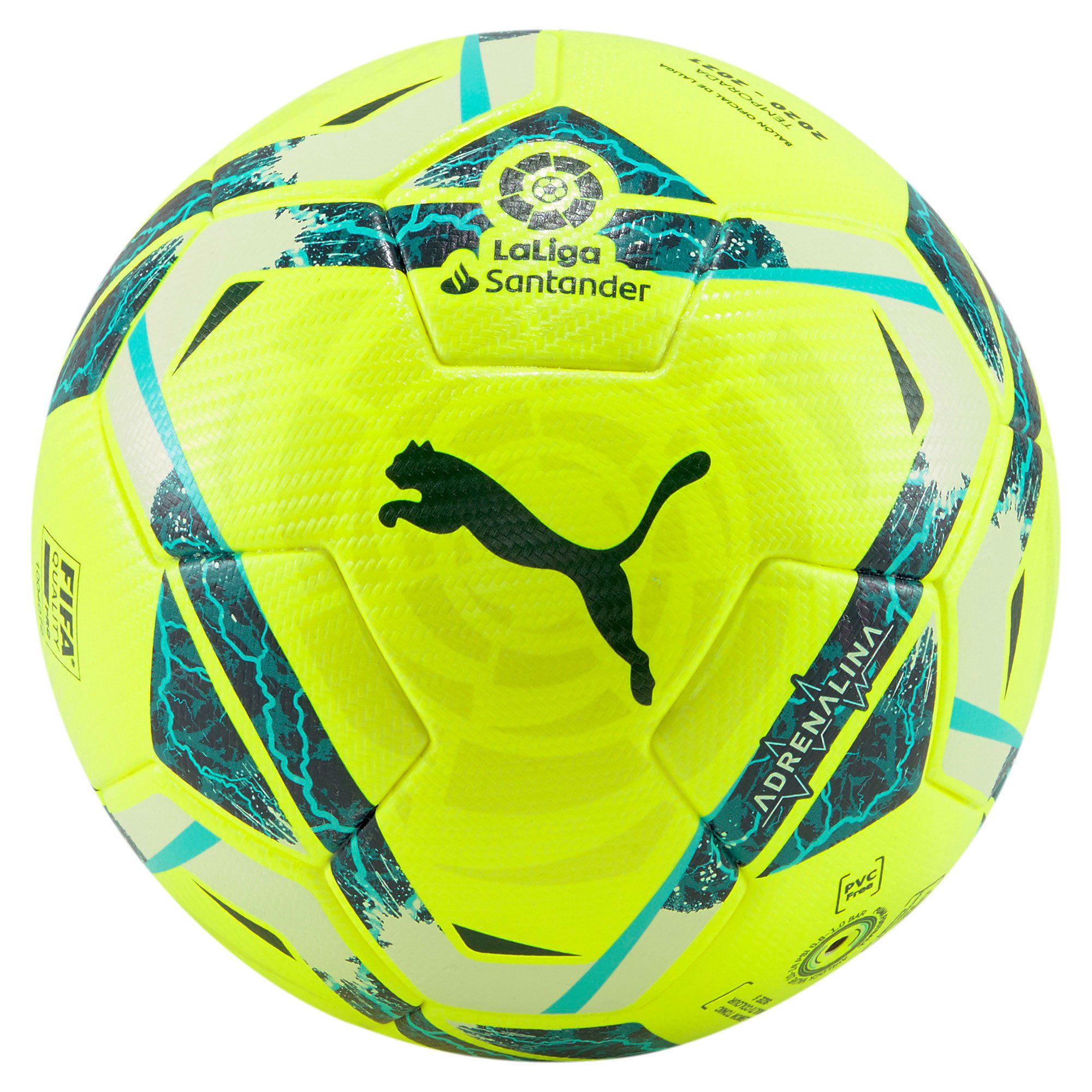 Balón Oficial de Fútbol 11 Adrenaline LaLiga 2020/2021 FIFA Quality Pro Amarillo - Fútbol Factory