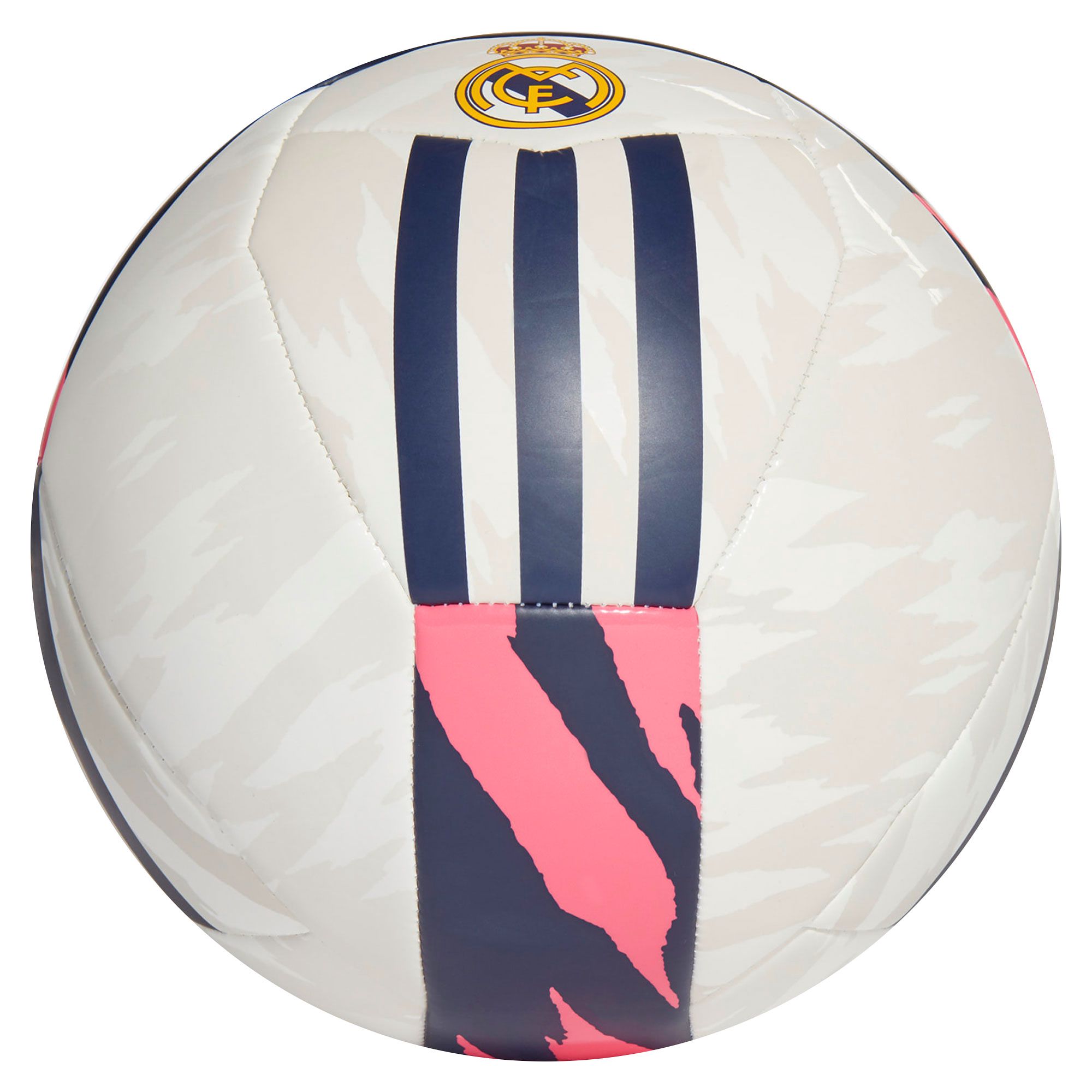 Balón de Fútbol 11 Real Madrid 2020/2021 Blanco Rosa - Fútbol Factory