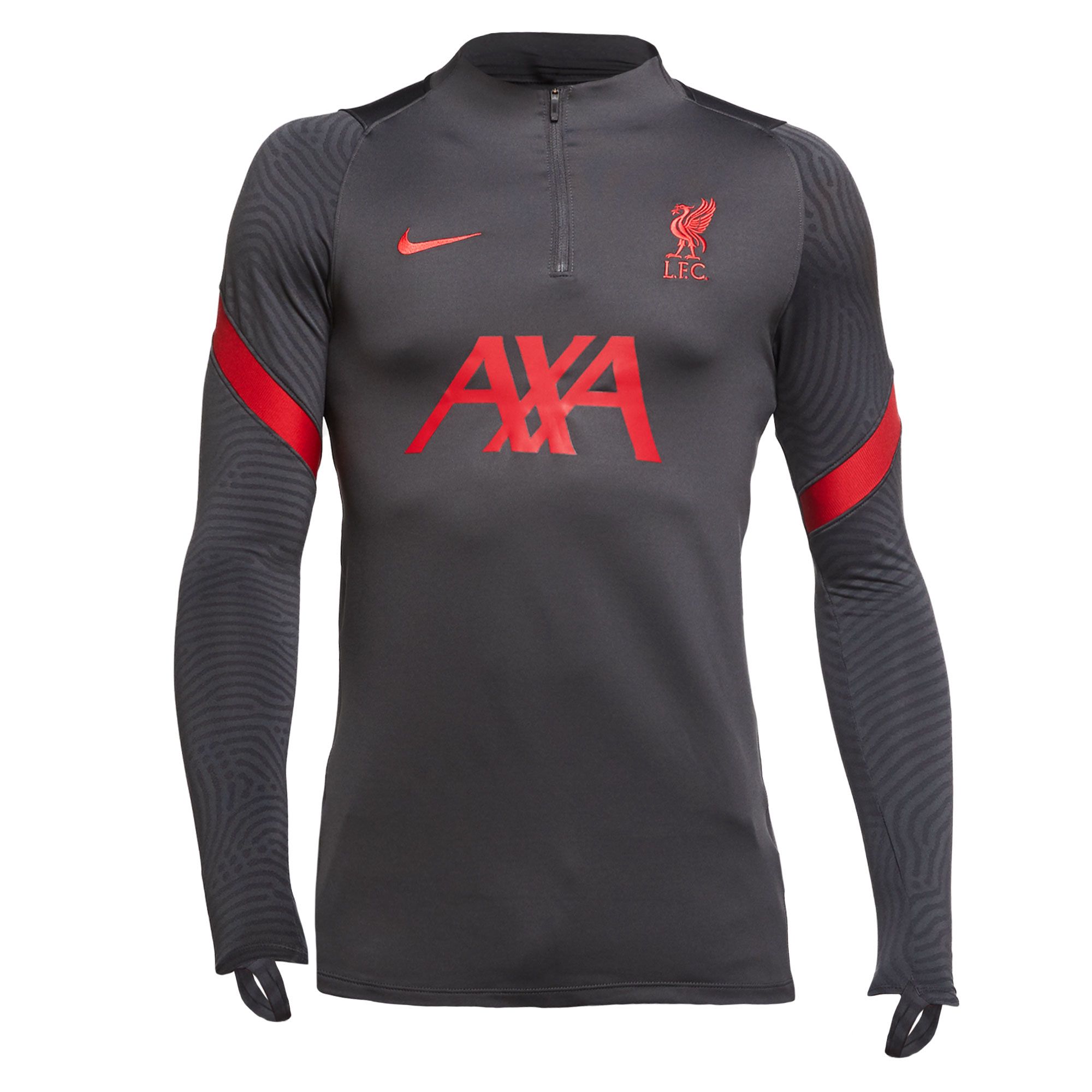 Sudadera de Training Liverpool FC 2020/2021 Strike Gris Rojo - Fútbol Factory