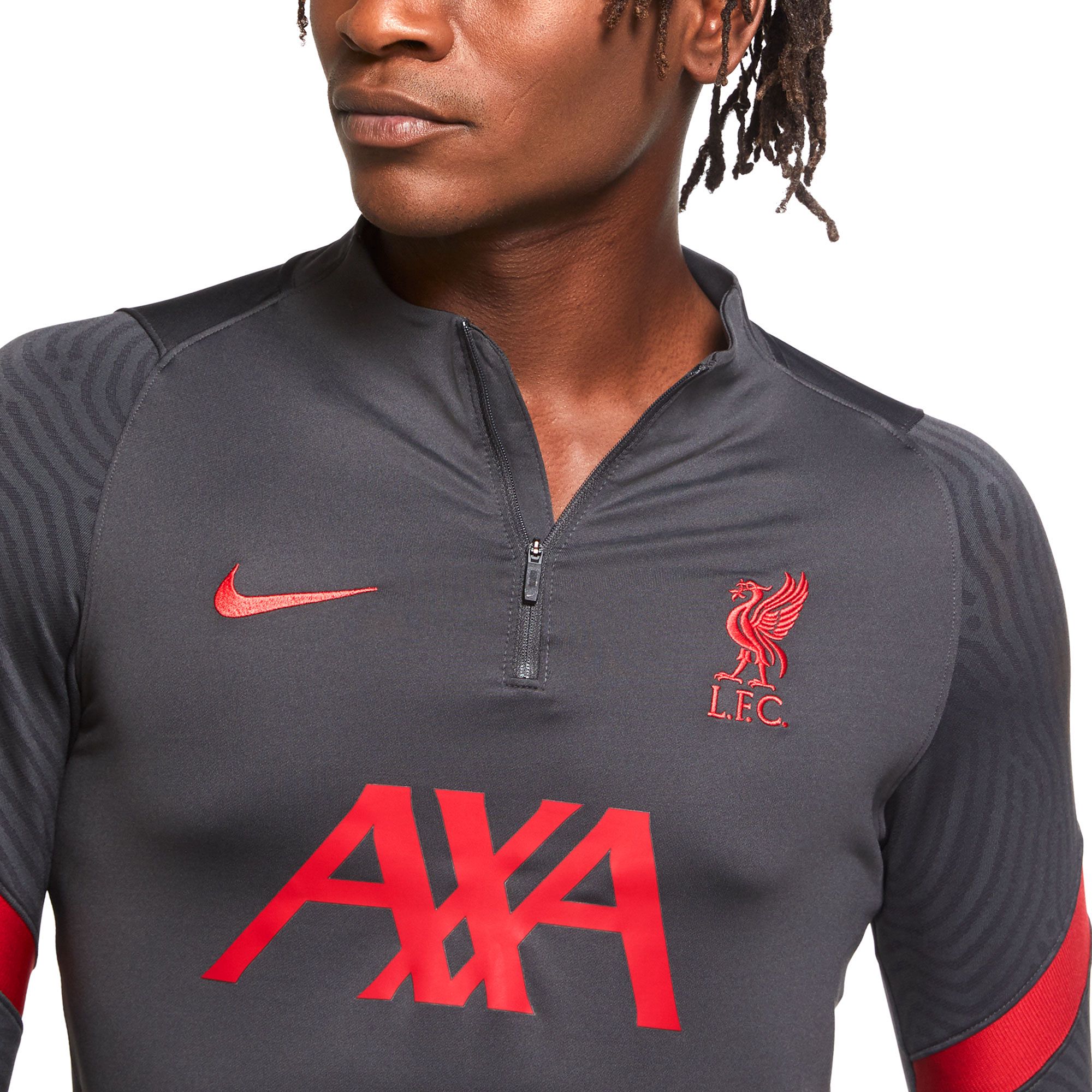 Sudadera de Training Liverpool FC 2020/2021 Strike Gris Rojo - Fútbol Factory