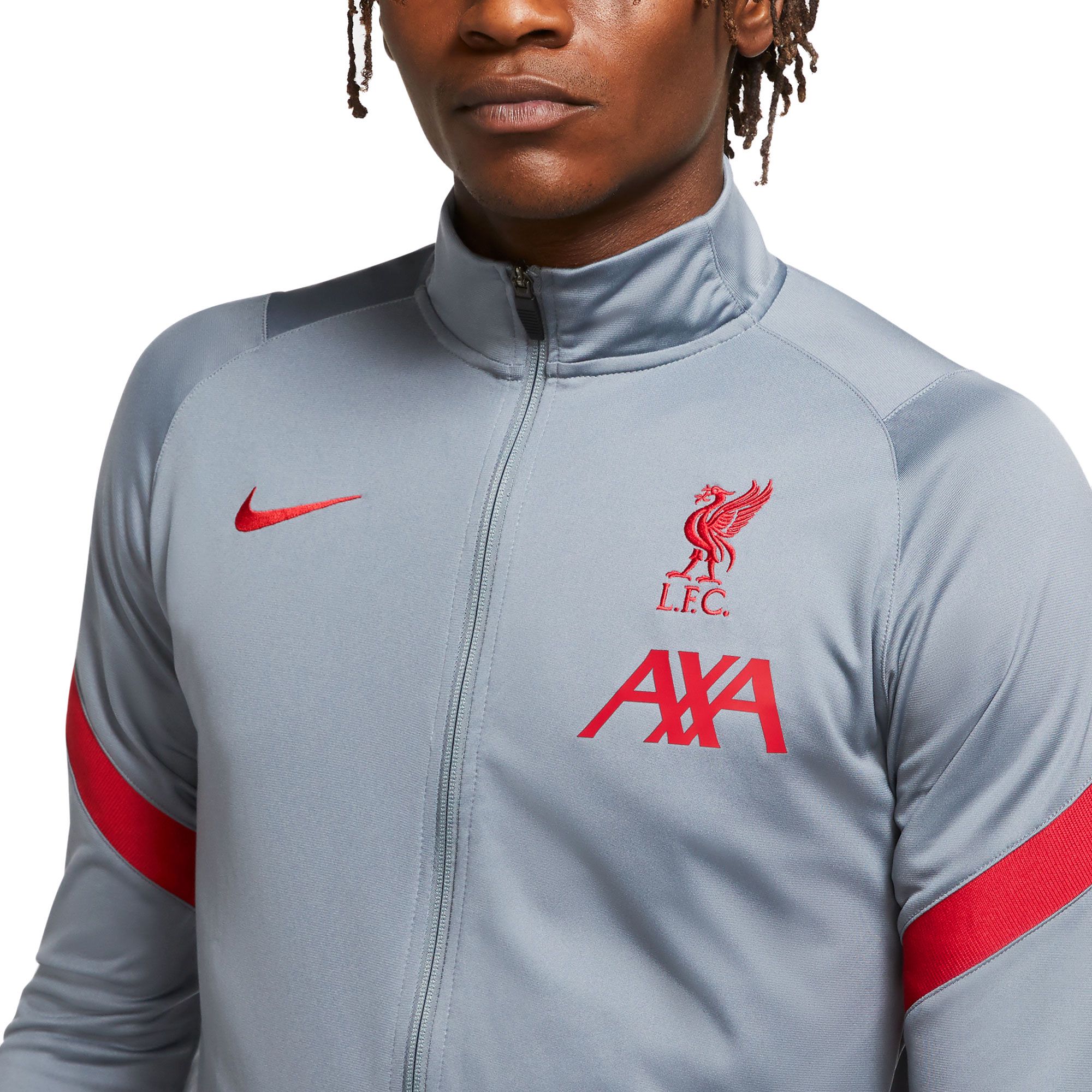 Chaqueta de Paseo Liverpool FC 2020/2021 Gris - Fútbol Factory