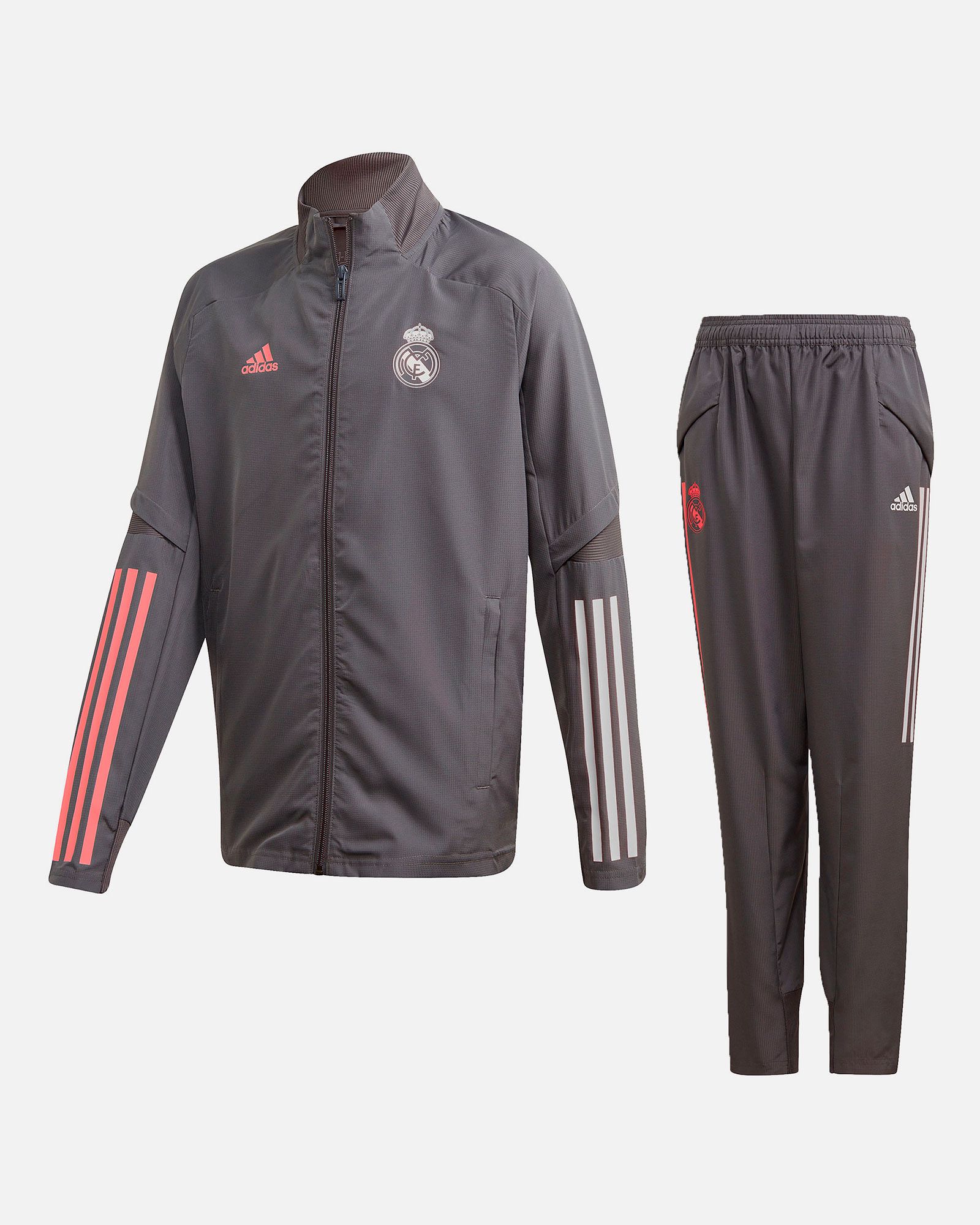 Chándal de Prepartido Real Madrid 2020/2021 Junior Gris - Fútbol Factory
