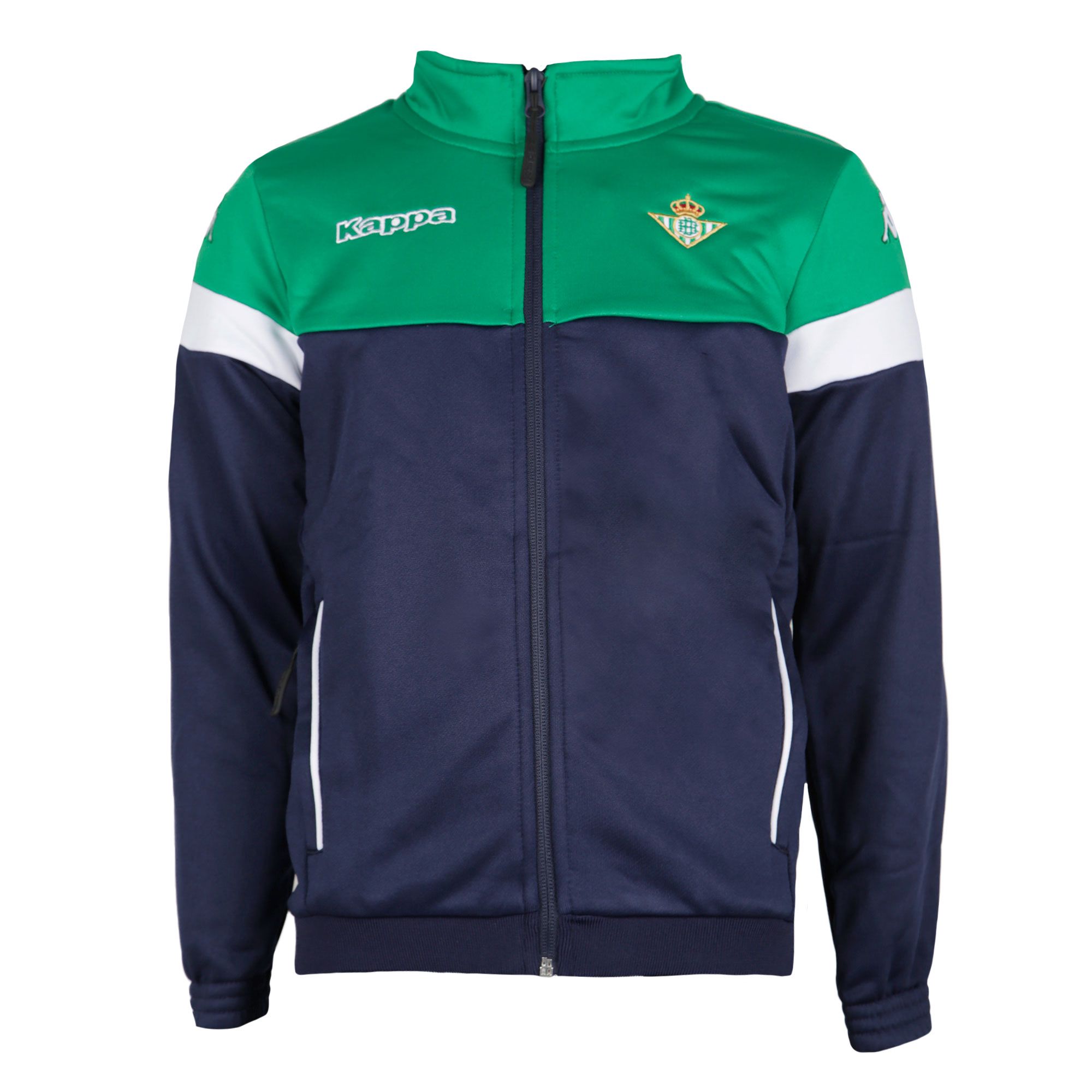 Chandal de Paseo Real Betis 2020 2021 Hooded Junior Marino Verde