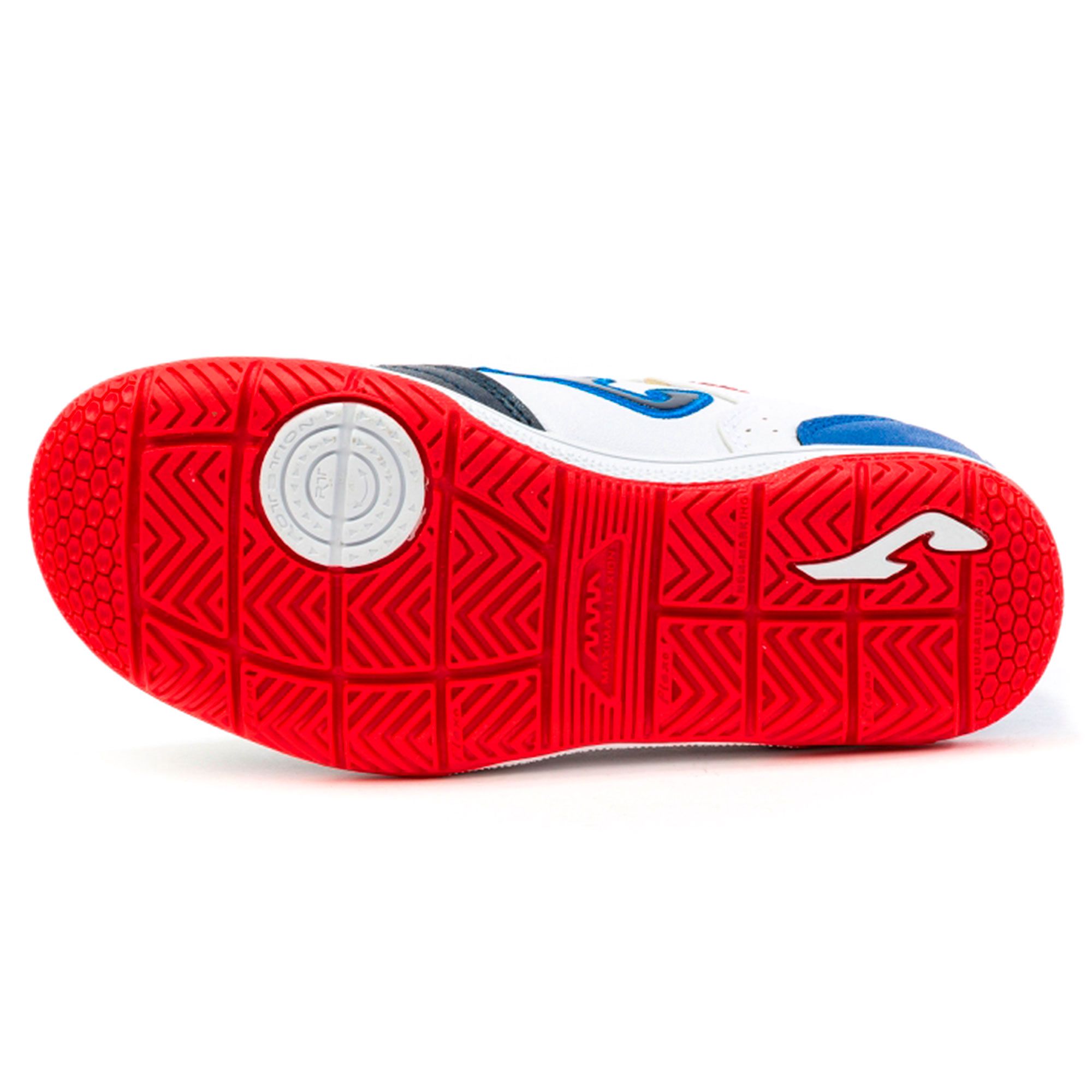 Zapatillas de Fútbol Sala Top Flex Junior Azul Blanco - Fútbol Factory