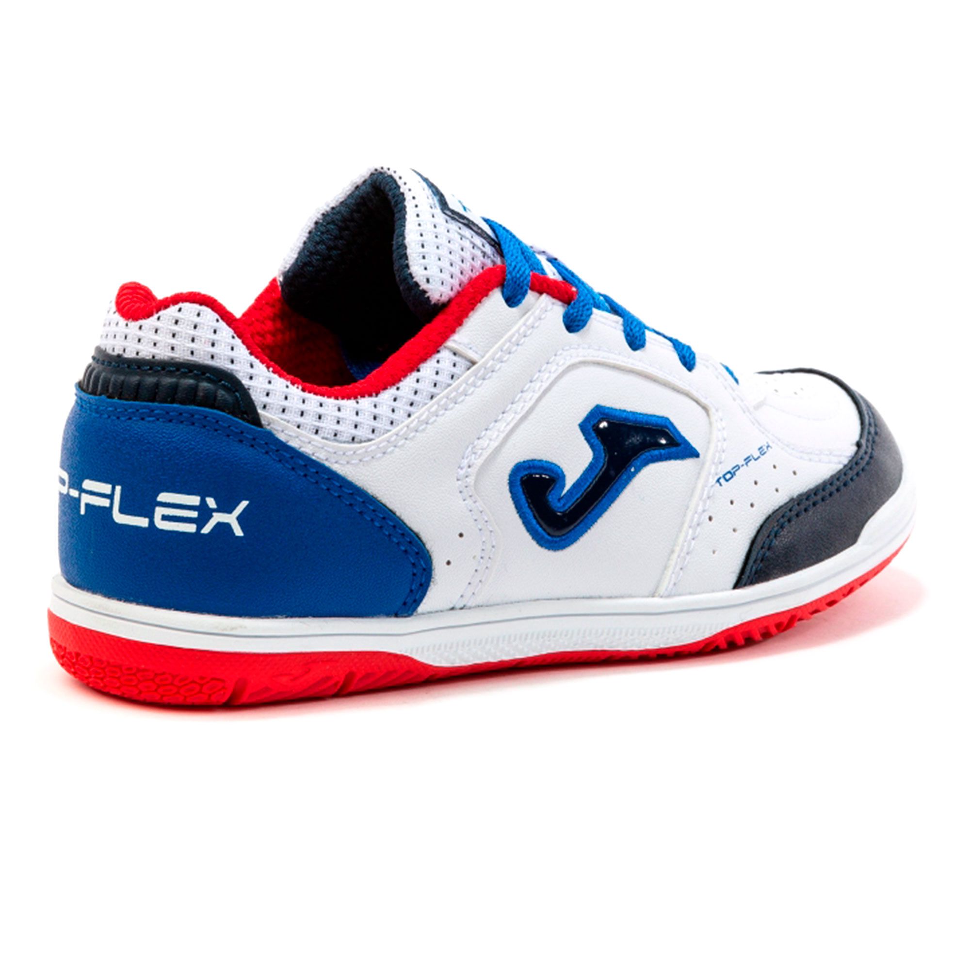 Zapatillas de Fútbol Sala Top Flex Junior Azul Blanco - Fútbol Factory