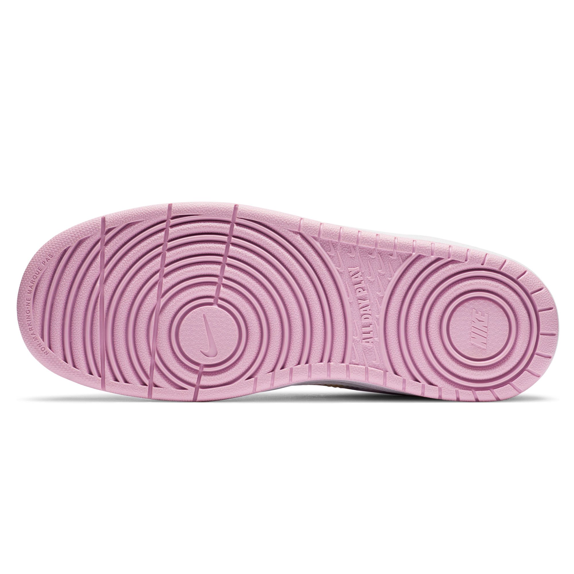 Zapatillas Court Borough Low Junior Blanco Rosa - Fútbol Factory