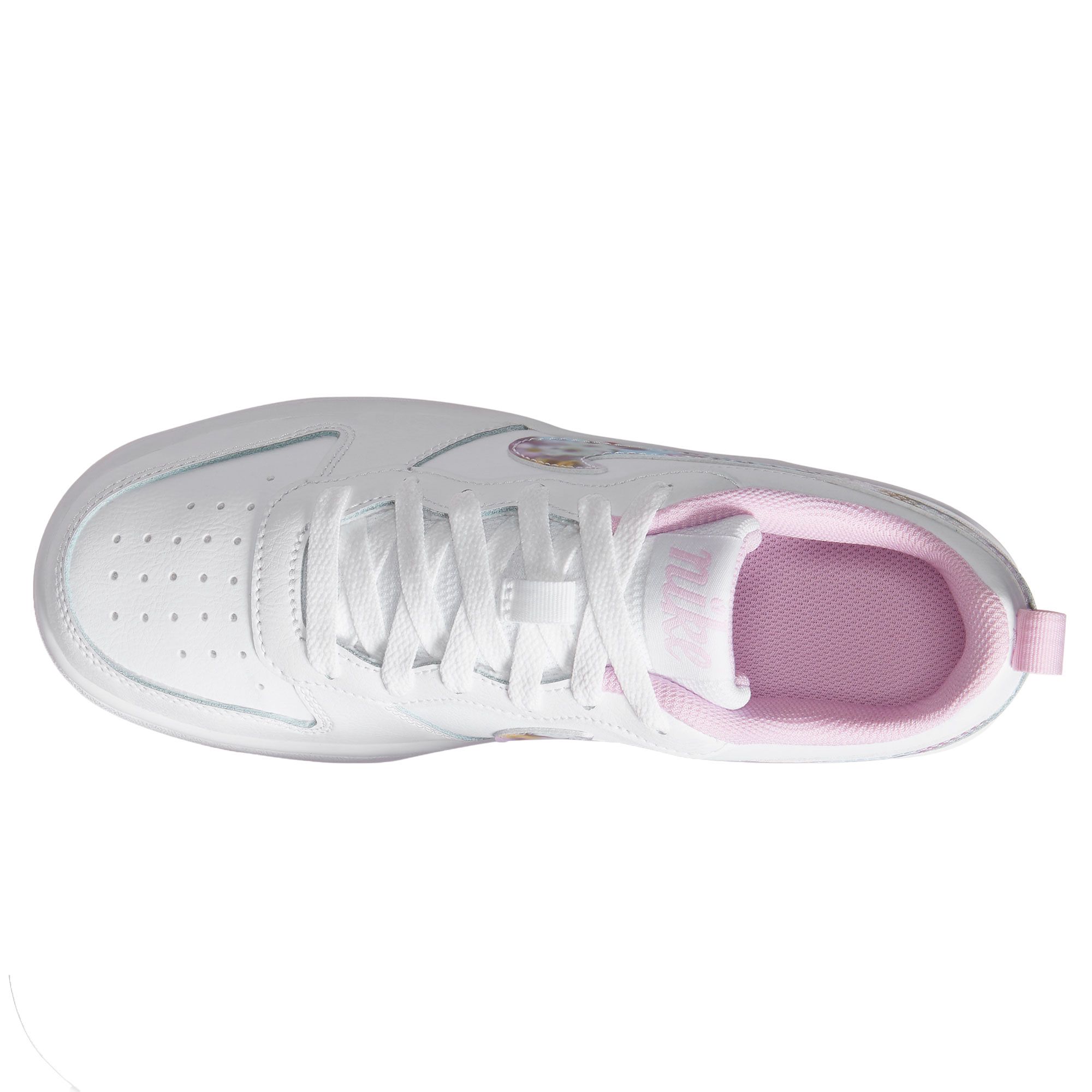 Zapatillas Court Borough Low Junior Blanco Rosa - Fútbol Factory