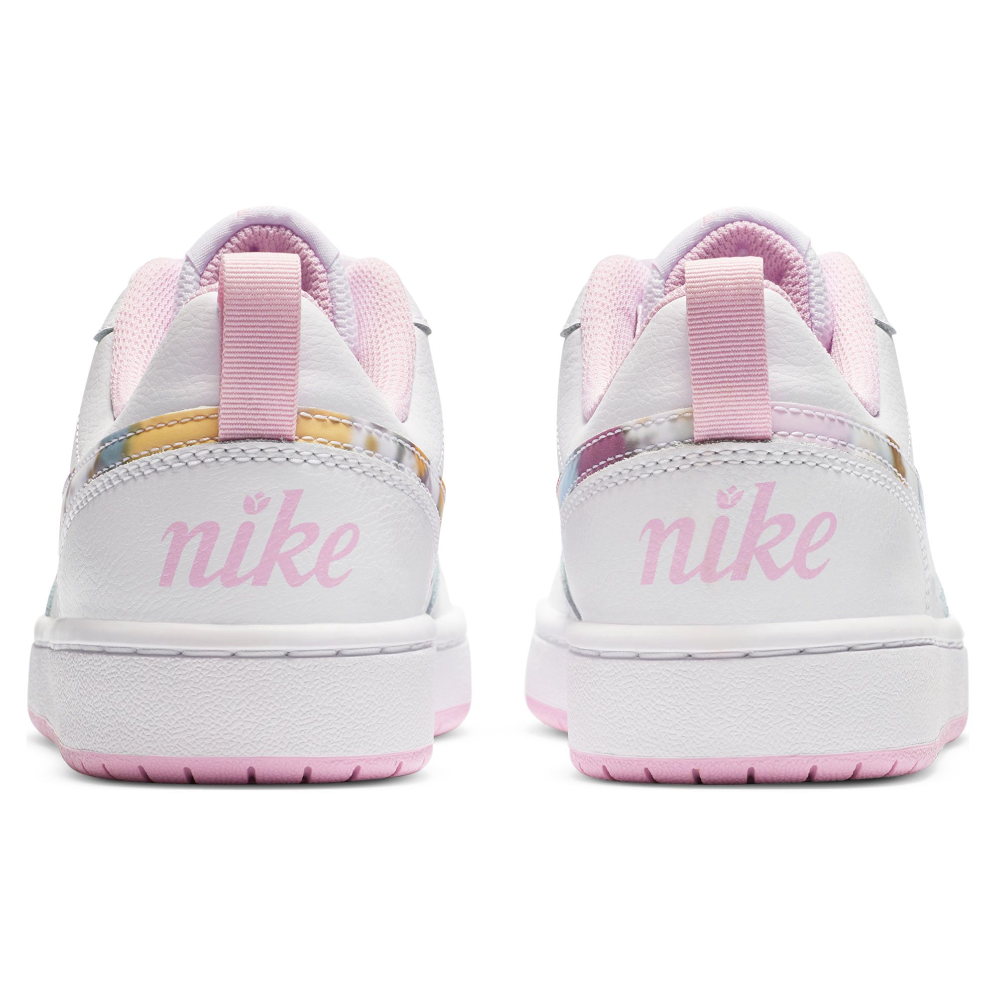 Zapatillas Court Borough Low Junior Blanco Rosa - Fútbol Factory