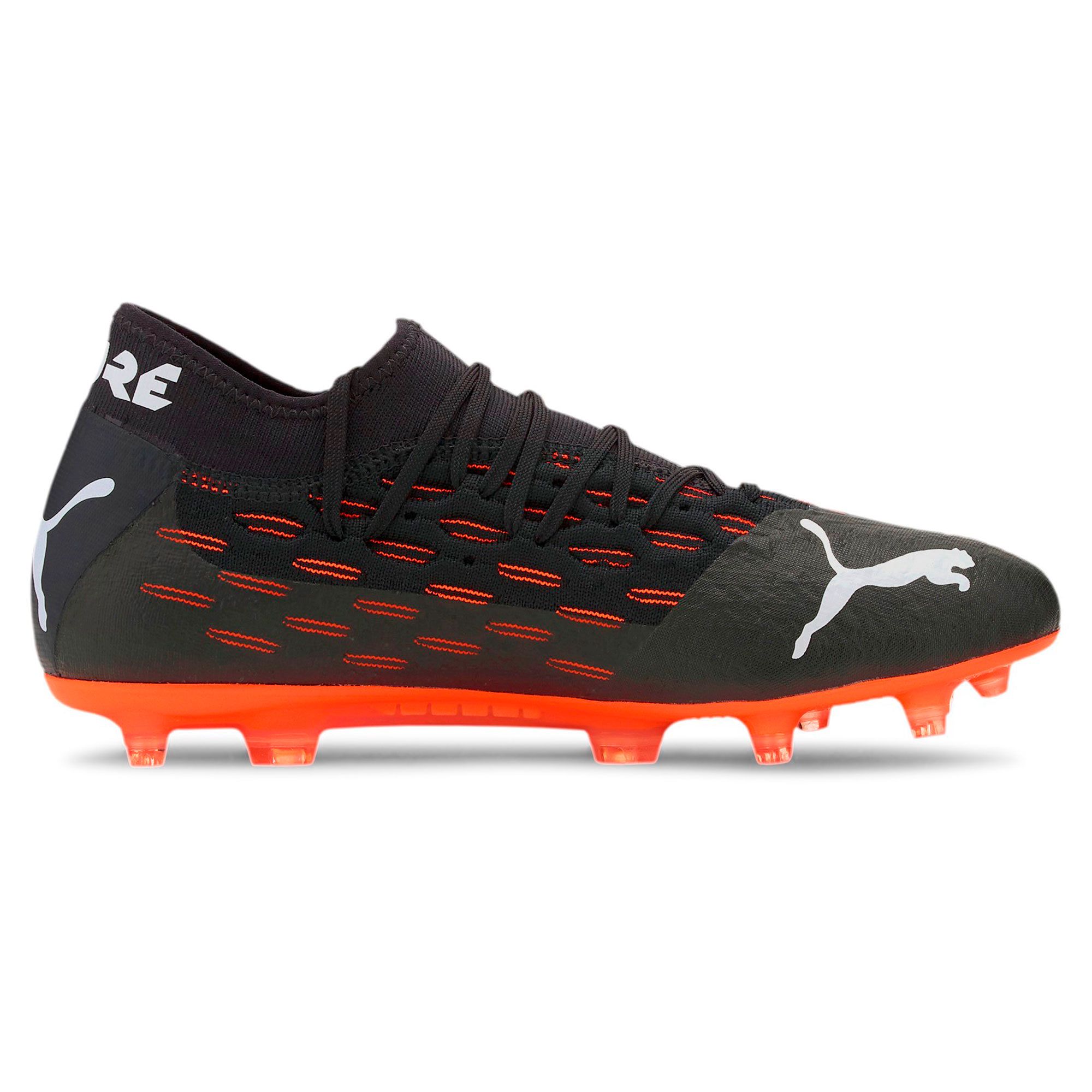 Botas de fútbol Puma Future 6.2 NETFIT FG/AG Negro Naranja - Fútbol Factory