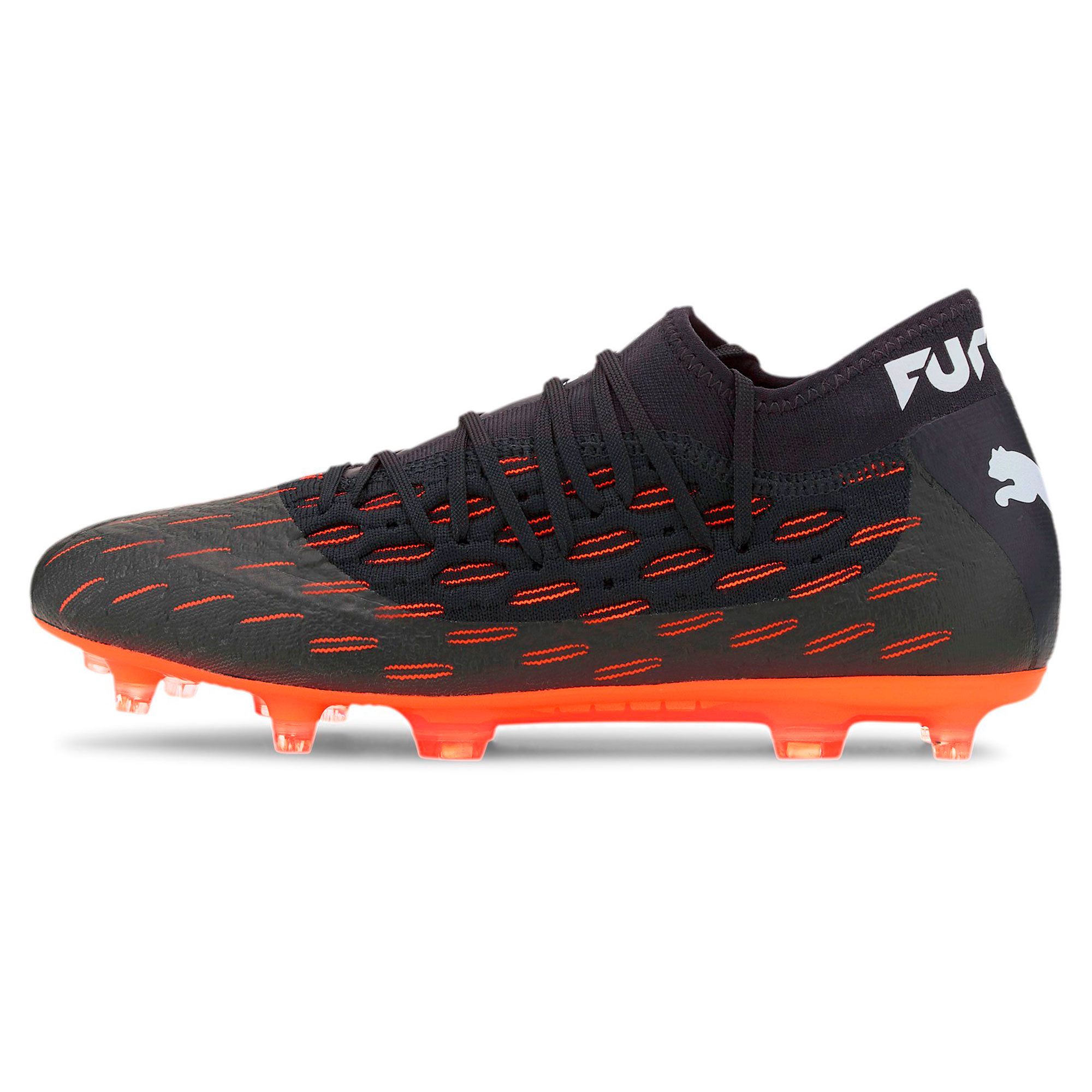 Botas de fútbol Puma Future 6.2 NETFIT FG/AG Negro Naranja - Fútbol Factory