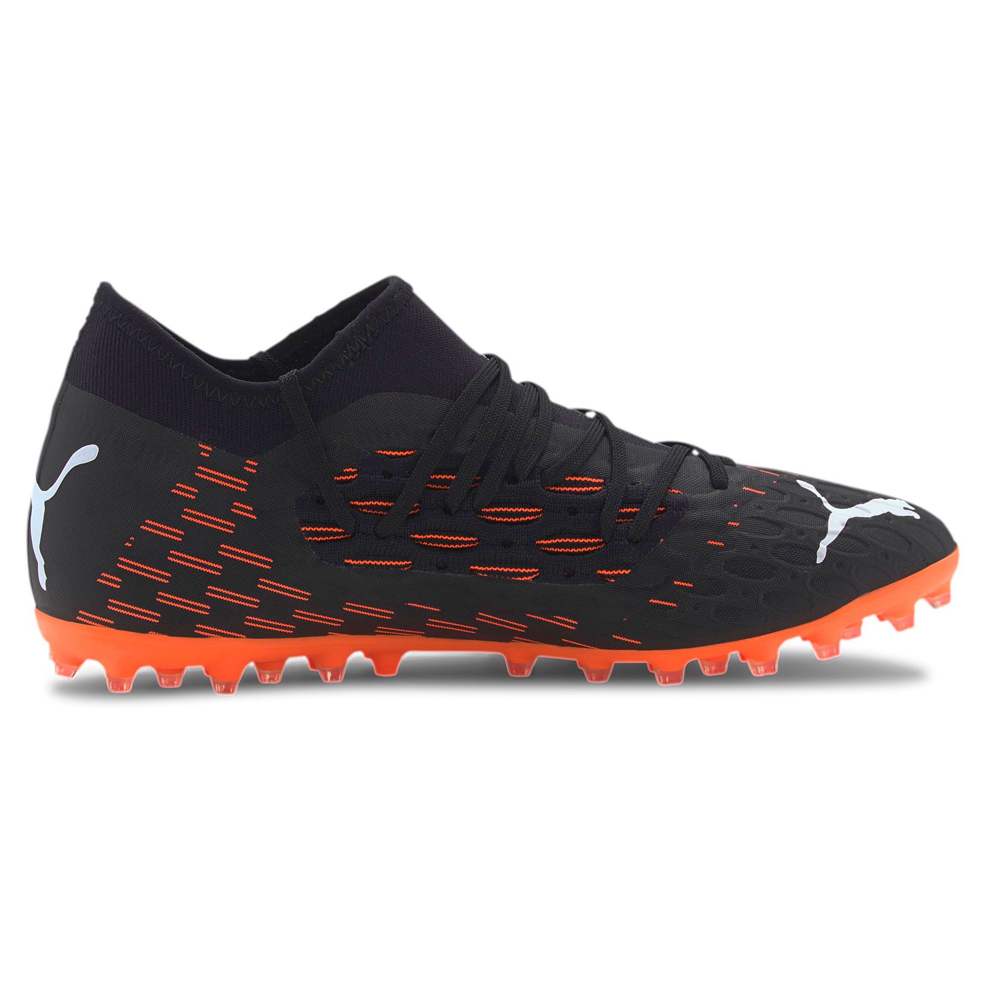 Botas de fútbol Puma Future 6.3 NETFIT MG Negro Naranja - Fútbol Factory