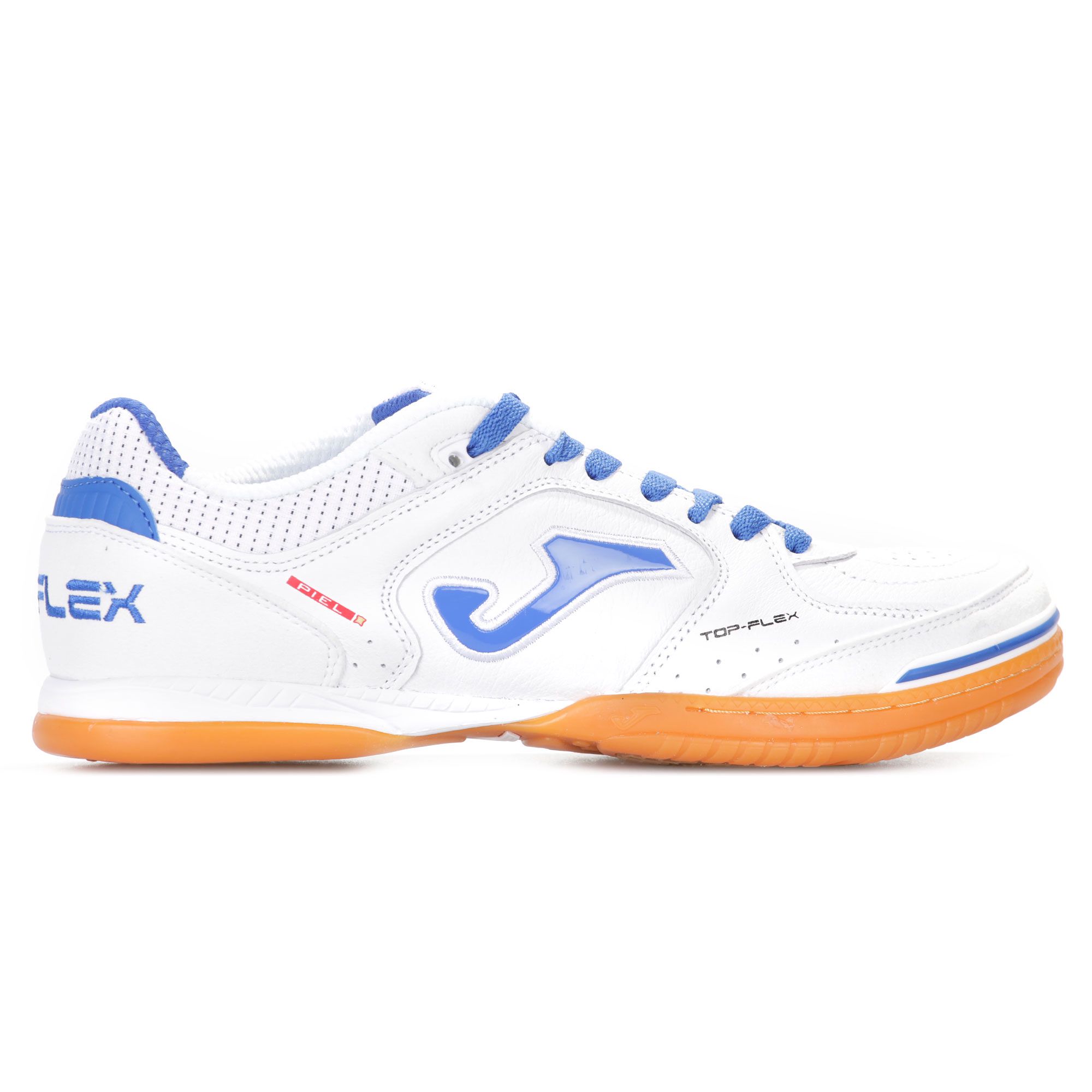 Zapatillas de Fútbol Sala Top Flex IN Blanco Azul - Fútbol Factory