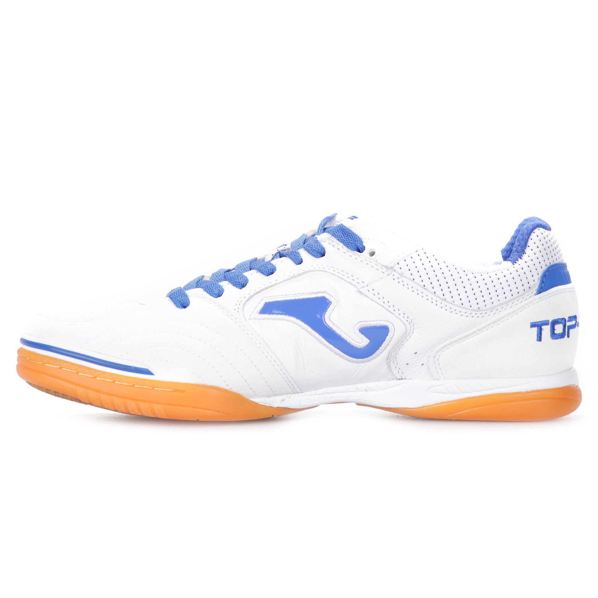 Zapatillas de Fútbol Sala Top Flex IN Blanco Azul - Fútbol Factory