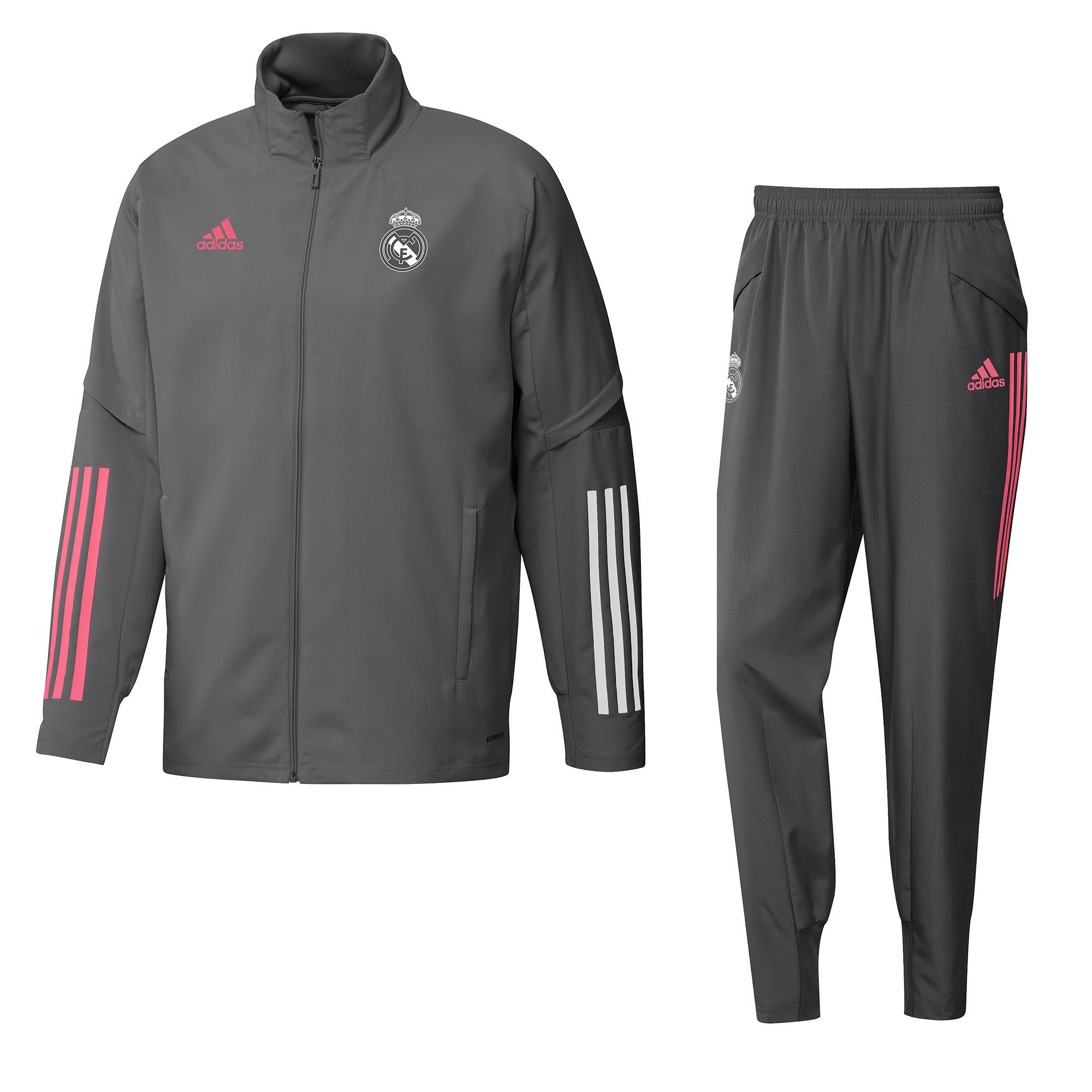 Chándal de Prepartido Real Madrid 2020/2021 Gris - Fútbol Factory