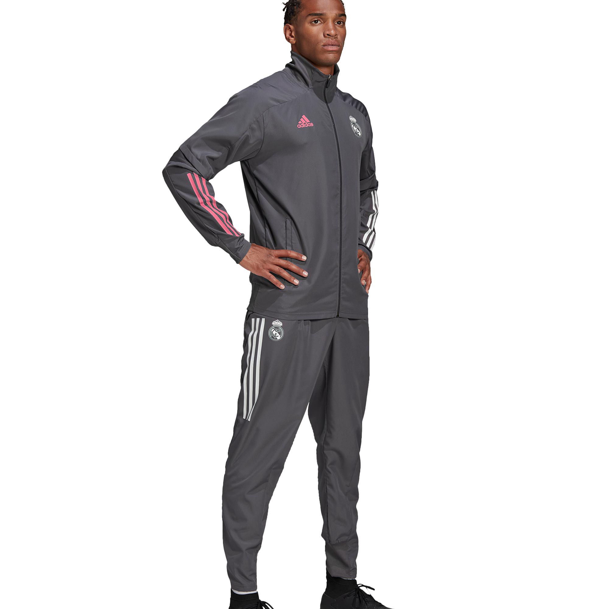 Chándal de Prepartido Real Madrid 2020/2021 Gris - Fútbol Factory