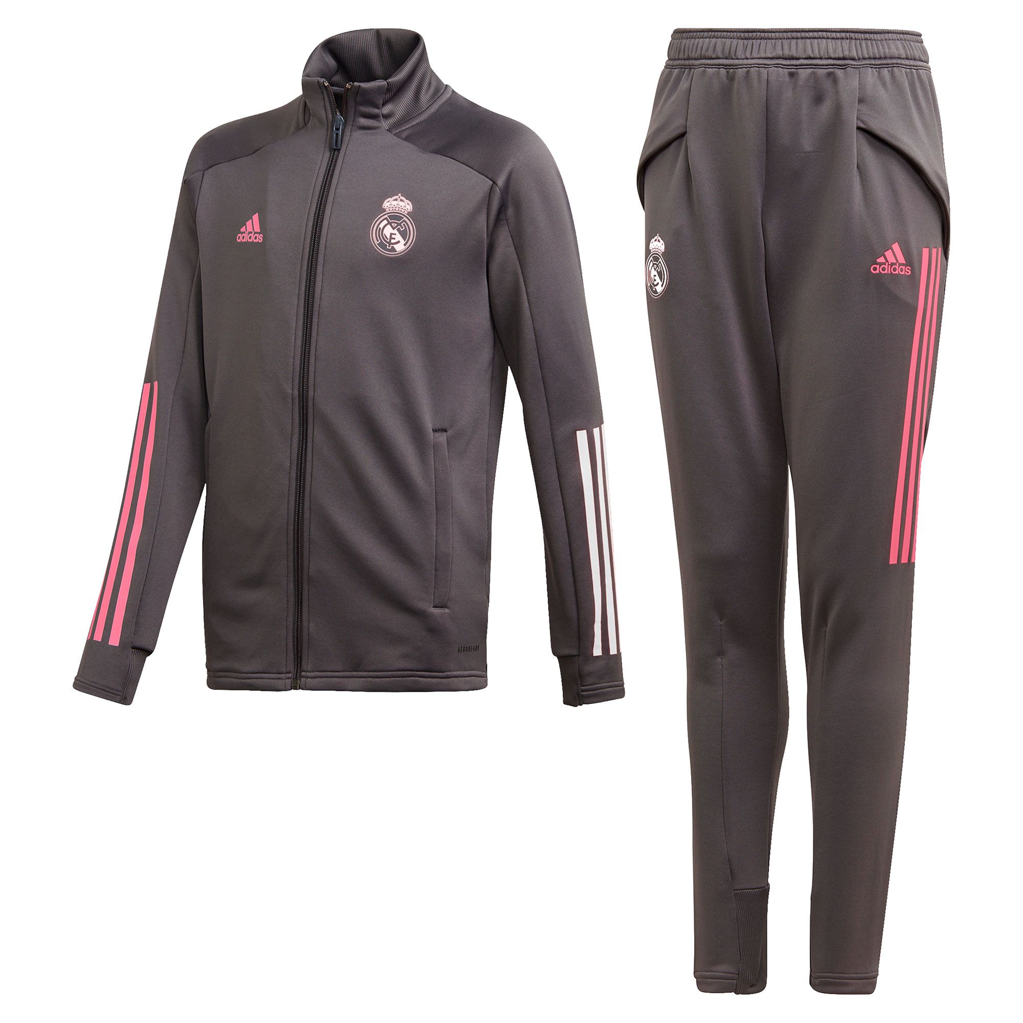 Chándal de Paseo Real Madrid 2020/2021 Junior Gris - Fútbol Factory
