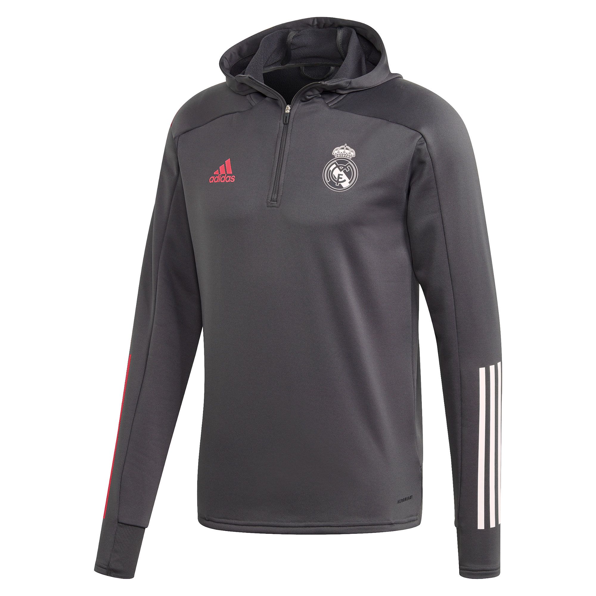 Sudadera con Capucha de Paseo del Real Madrid 2020/2021 Gris - Fútbol Factory