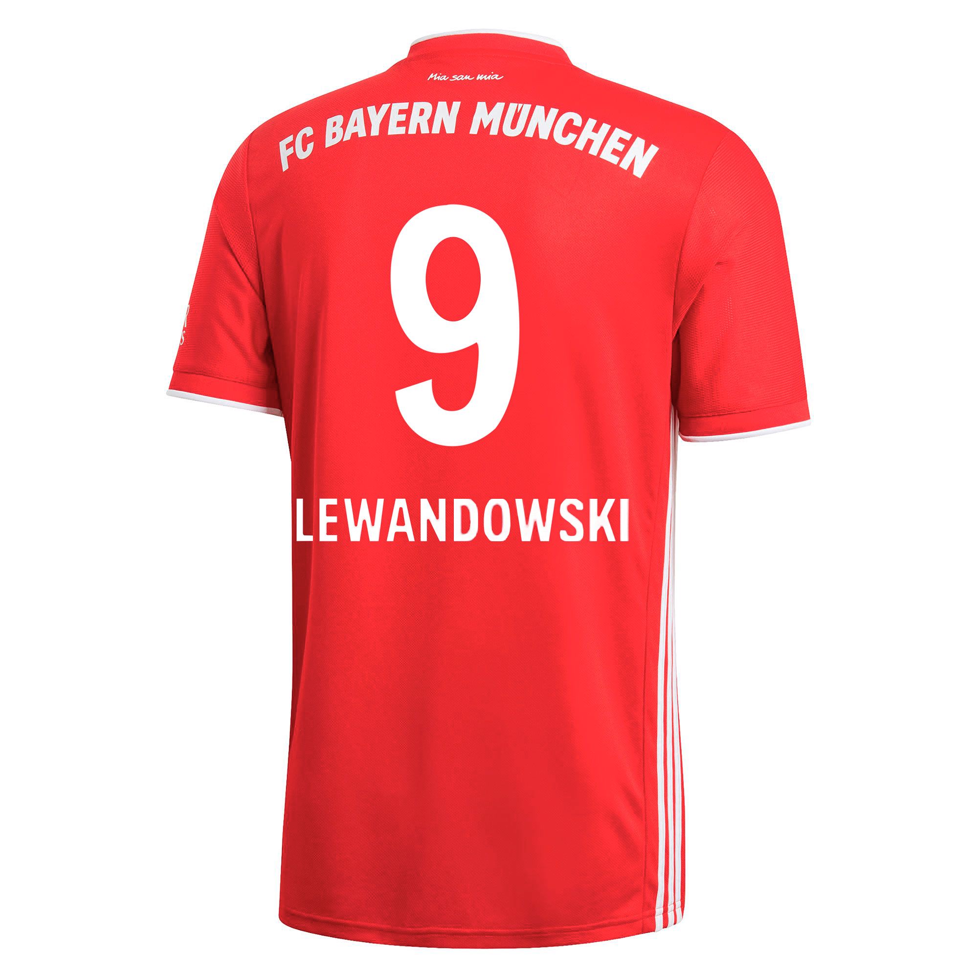 Camiseta 1ª FC Bayern 2020/2021 Rojo Lewandowski - Fútbol Factory