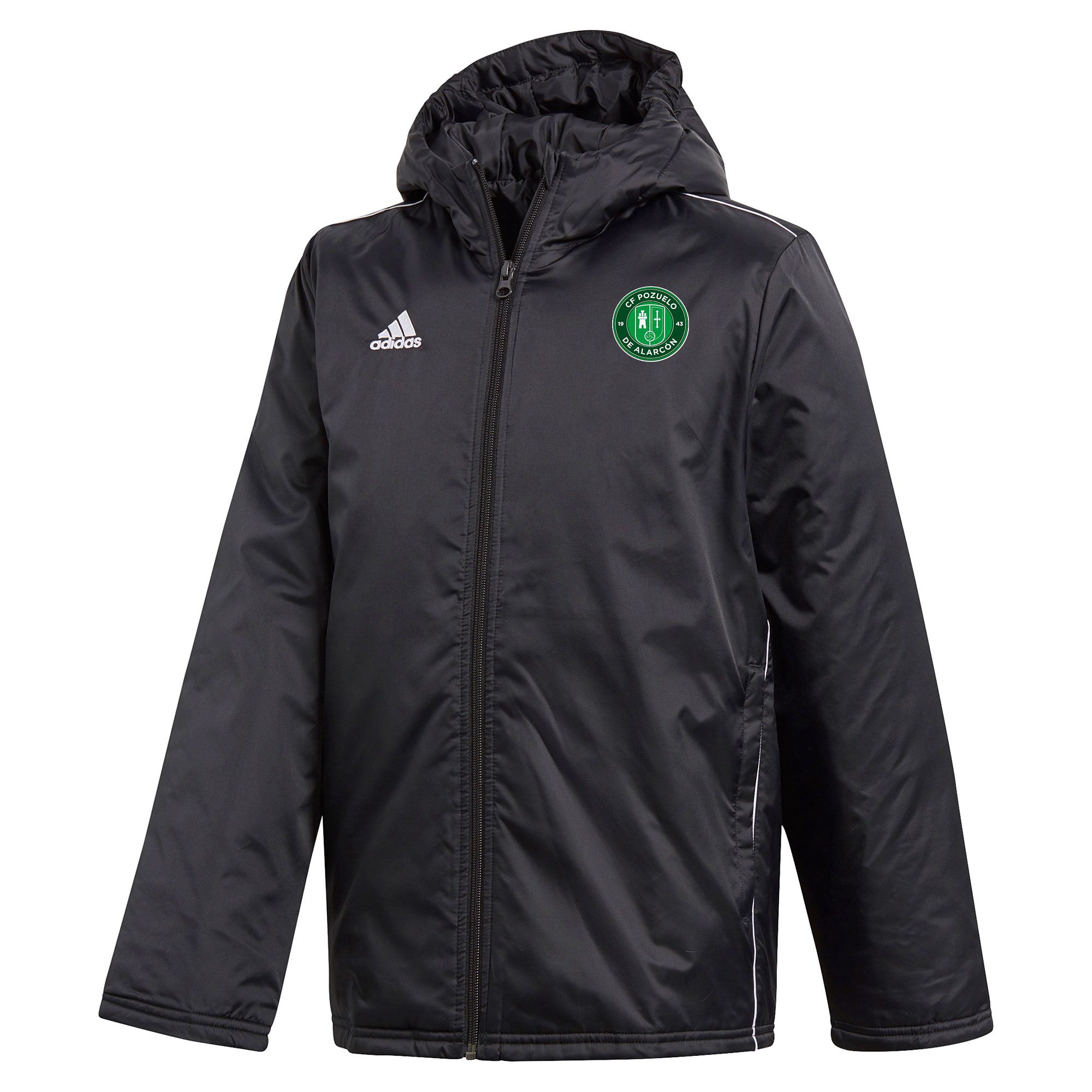 Abrigo de Paseo CF Pozuelo 2020/2021 Junior Negro - Fútbol Factory