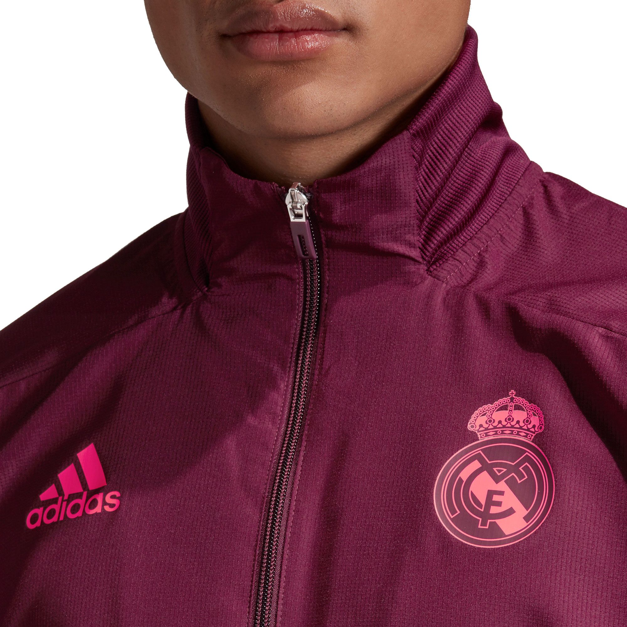 Chándal de Prepartido Real Madrid 2020/2021 Granate - Fútbol Factory