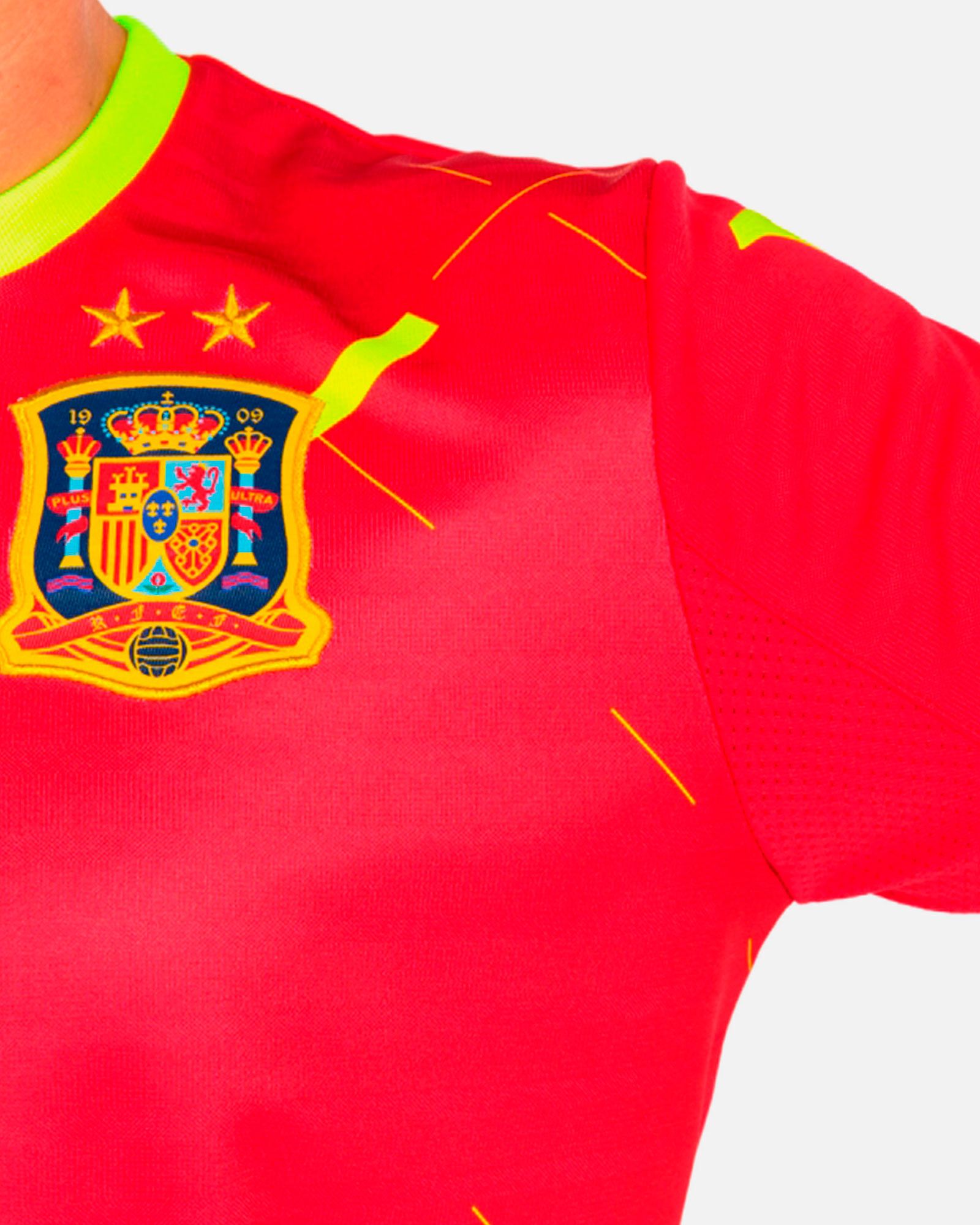 Camiseta 1ª España FFS Eurocopa 2021 Niño Rojo - Fútbol Factory