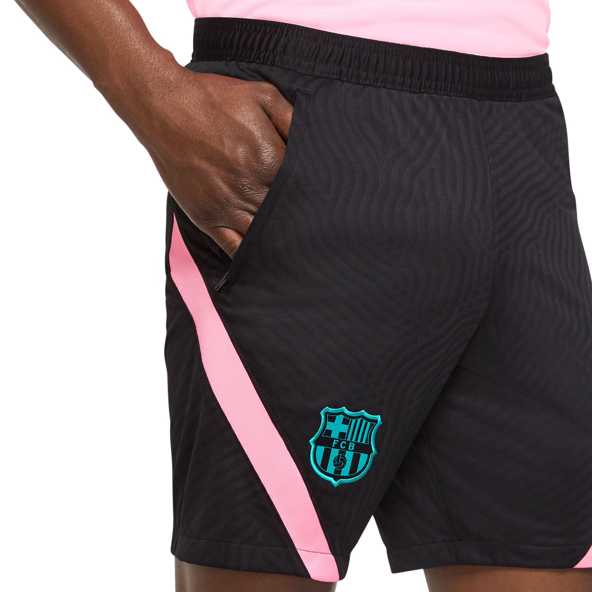 Pantalón Corto de Training FC Barcelona 2020/2021 Strike Negro - Fútbol Factory