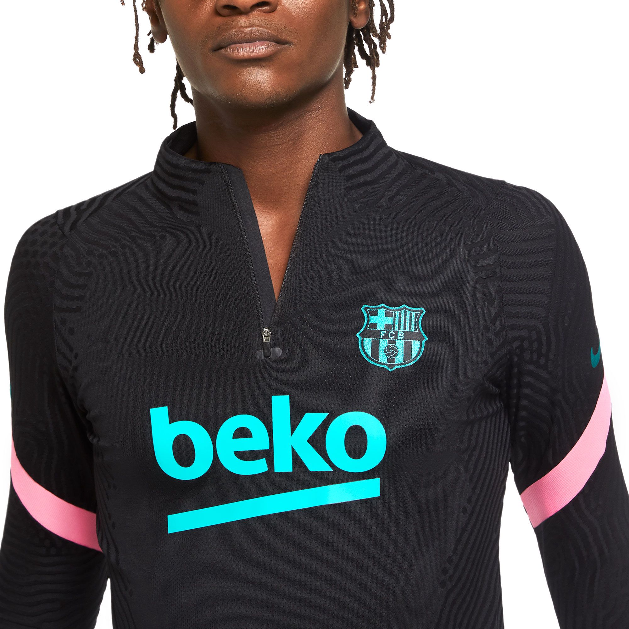 Sudadera de Training FC Barcelona 2020/2021 VaporKnit Strike Negro - Fútbol Factory