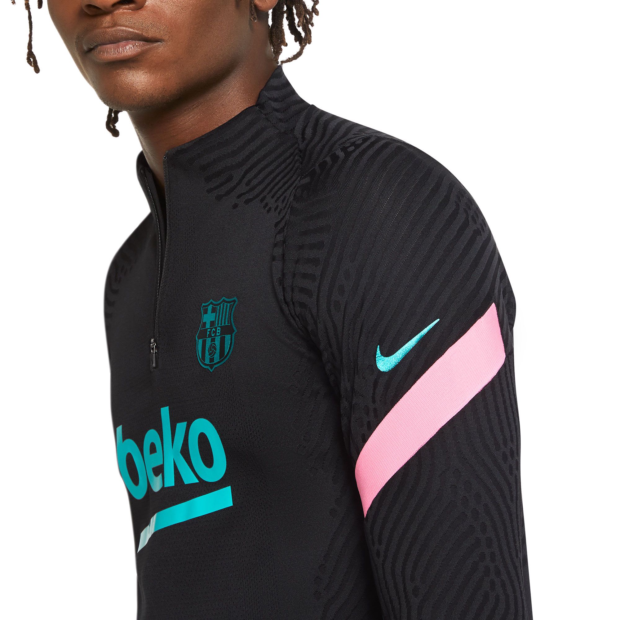 Sudadera de Training FC Barcelona 2020/2021 VaporKnit Strike Negro - Fútbol Factory