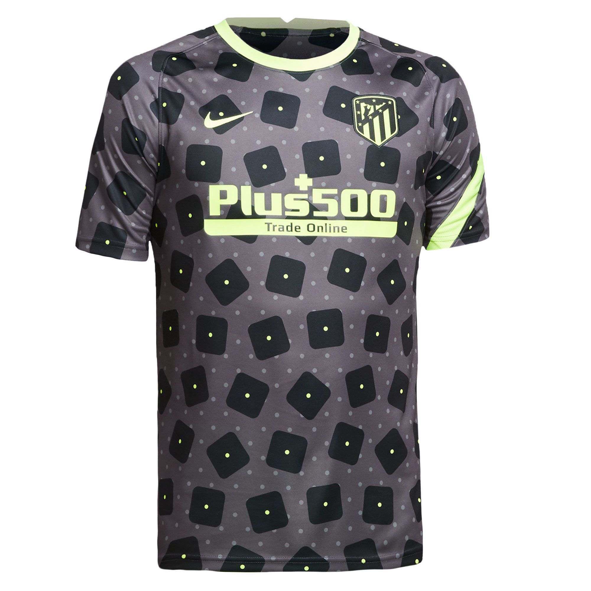 Camiseta de Calentamiento Atlético de Madrid 2020/2021 Negro Flúor - Fútbol Factory