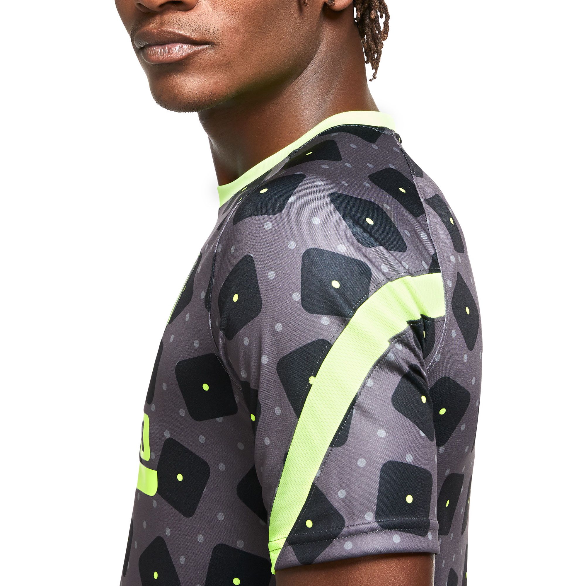 Camiseta de Calentamiento Atlético de Madrid 2020/2021 Negro Flúor - Fútbol Factory