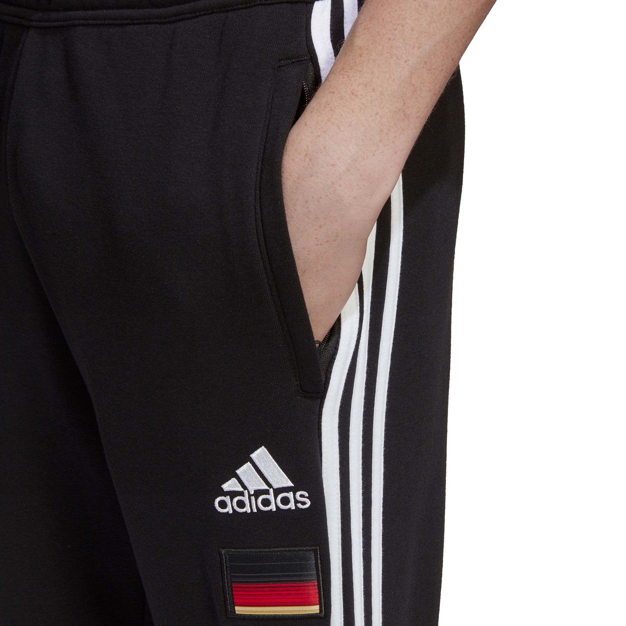 Pantalón Largo de Paseo Alemania Eurocopa 2021 Negro - Fútbol Factory
