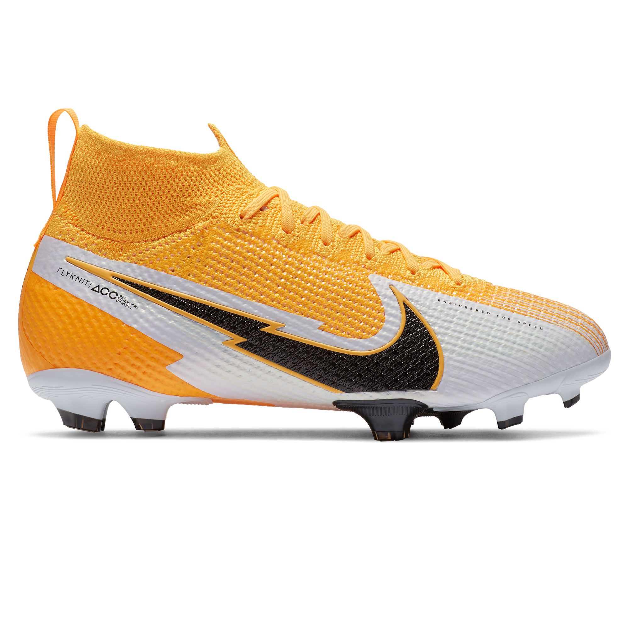 Botas de futbol Nike Mercurial Superfly 7 Elite FG Junior Naranja Blanco