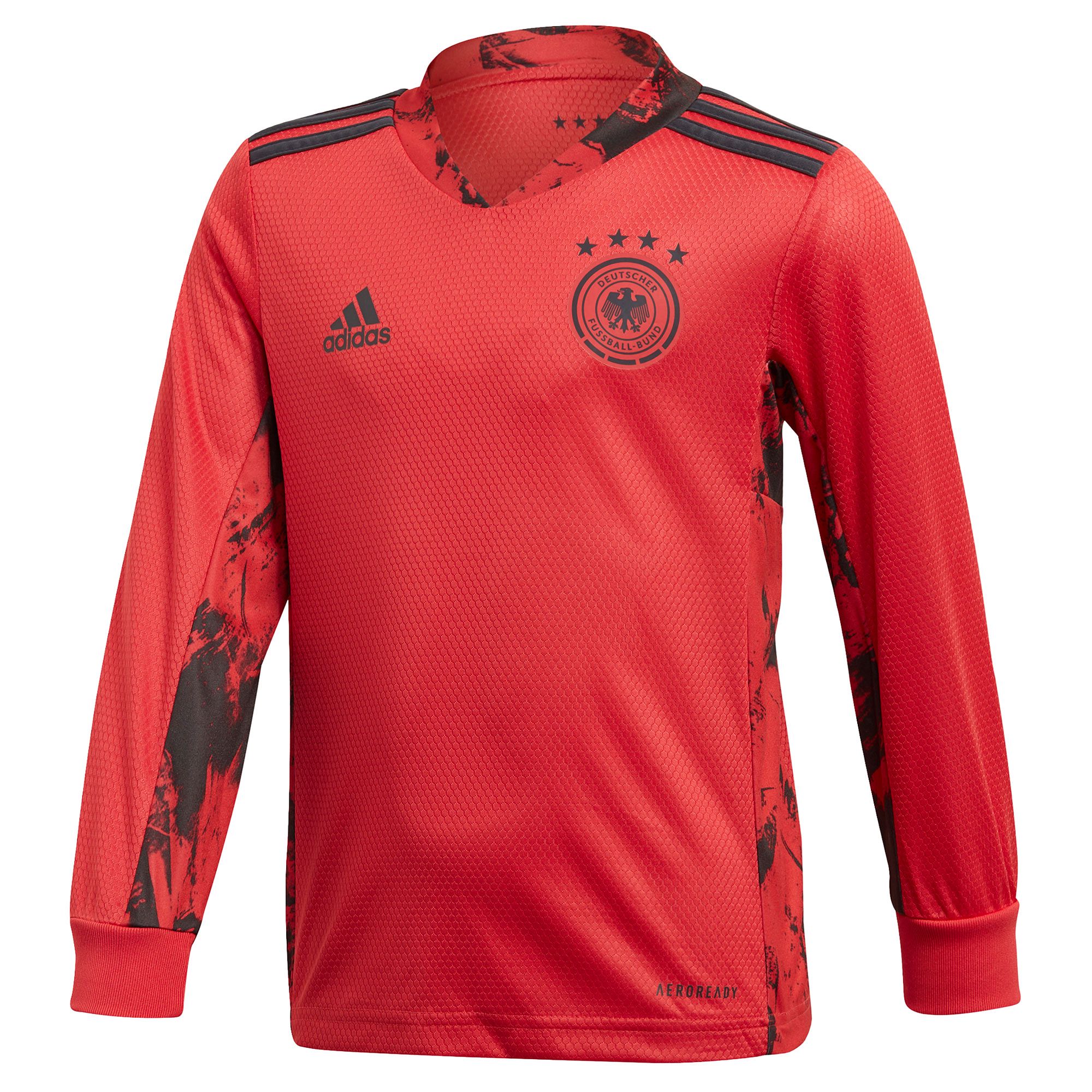 Conjunto 1ª Portero Alemania Euro 2021 Infantil Rojo - Fútbol Factory