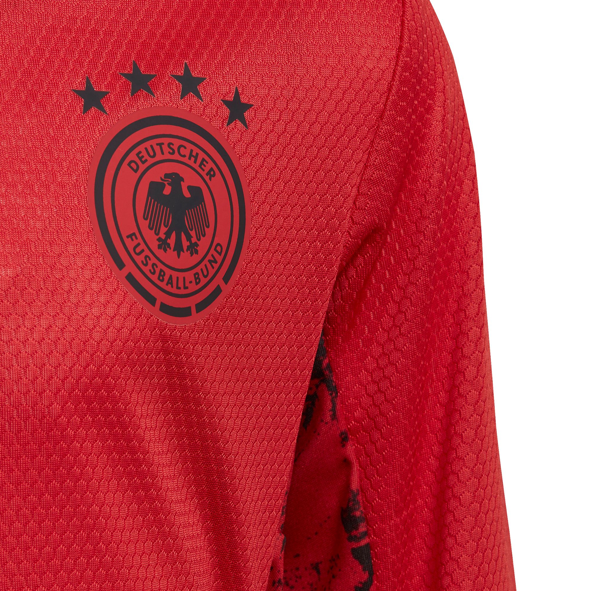 Conjunto 1ª Portero Alemania Euro 2021 Infantil Rojo - Fútbol Factory