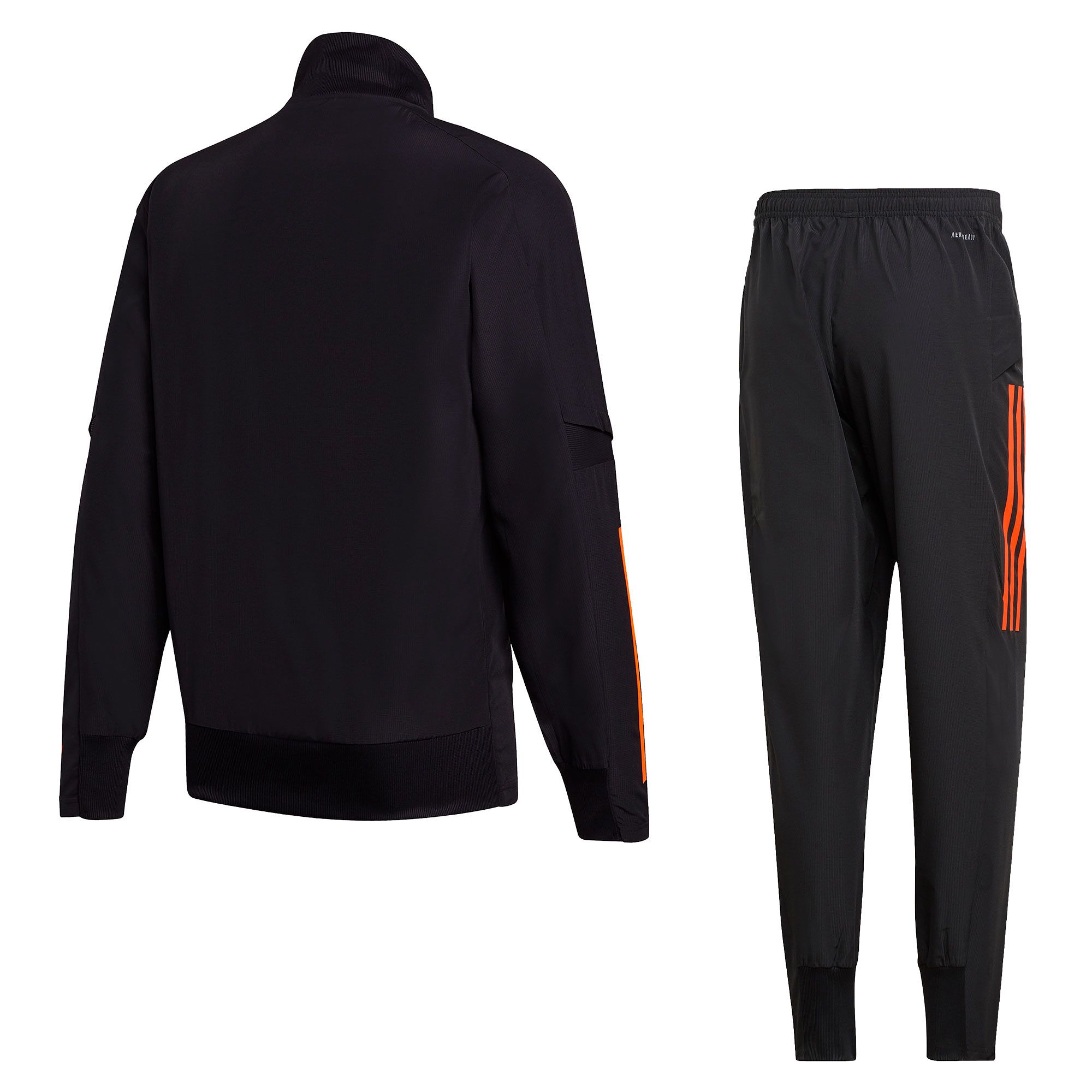 Chándal de Prepartido Juventus FC 2020/2021 Negro Naranja - Fútbol Factory