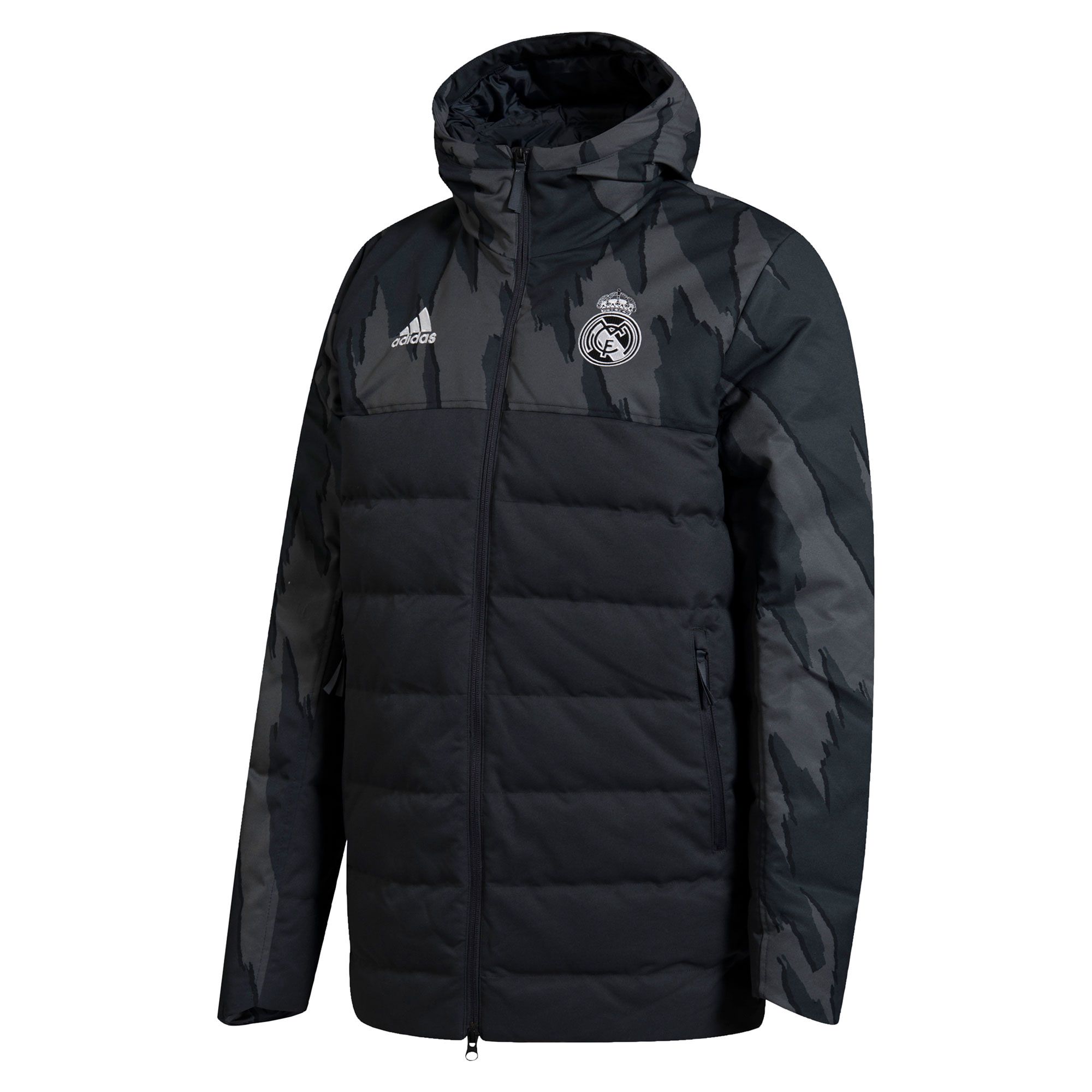 Abrigo de Paseo Real Madrid 2020/2021 Gris - Fútbol Factory