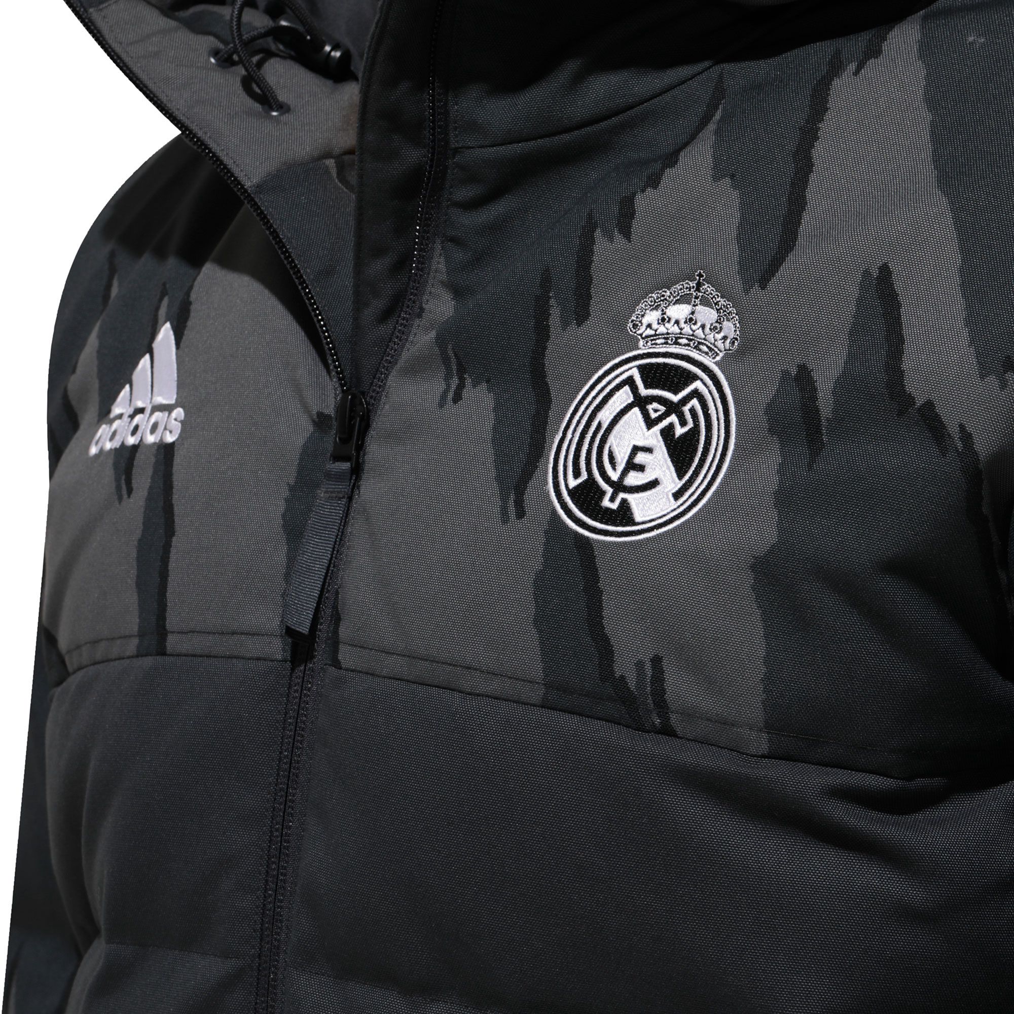 Abrigo de Paseo Real Madrid 2020/2021 Gris - Fútbol Factory