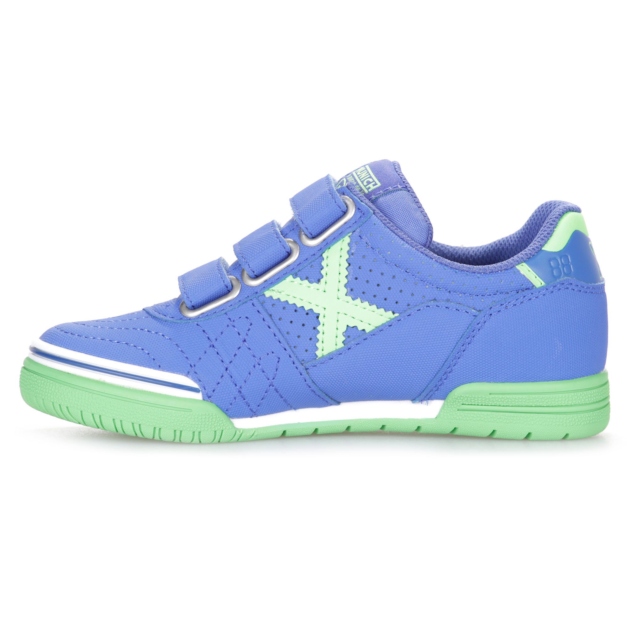 Zapatillas de Fútbol Sala G-3 Profit IN Velcro Junior Azul Verde - Fútbol Factory