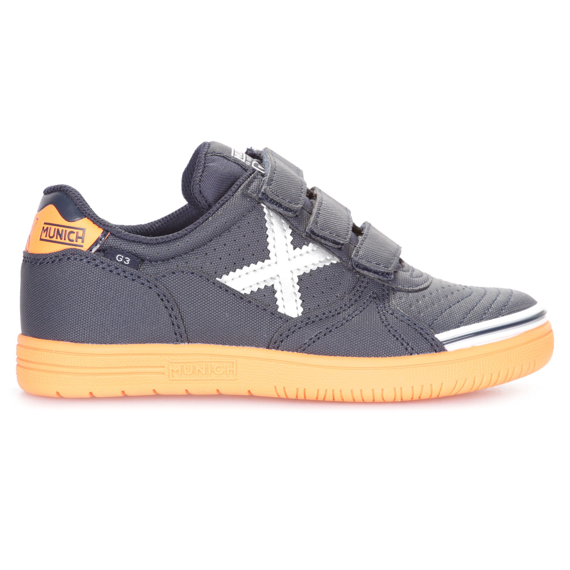 Zapatillas de Fútbol Sala G-3 Profit IN Velcro Junior Marino - Fútbol Factory