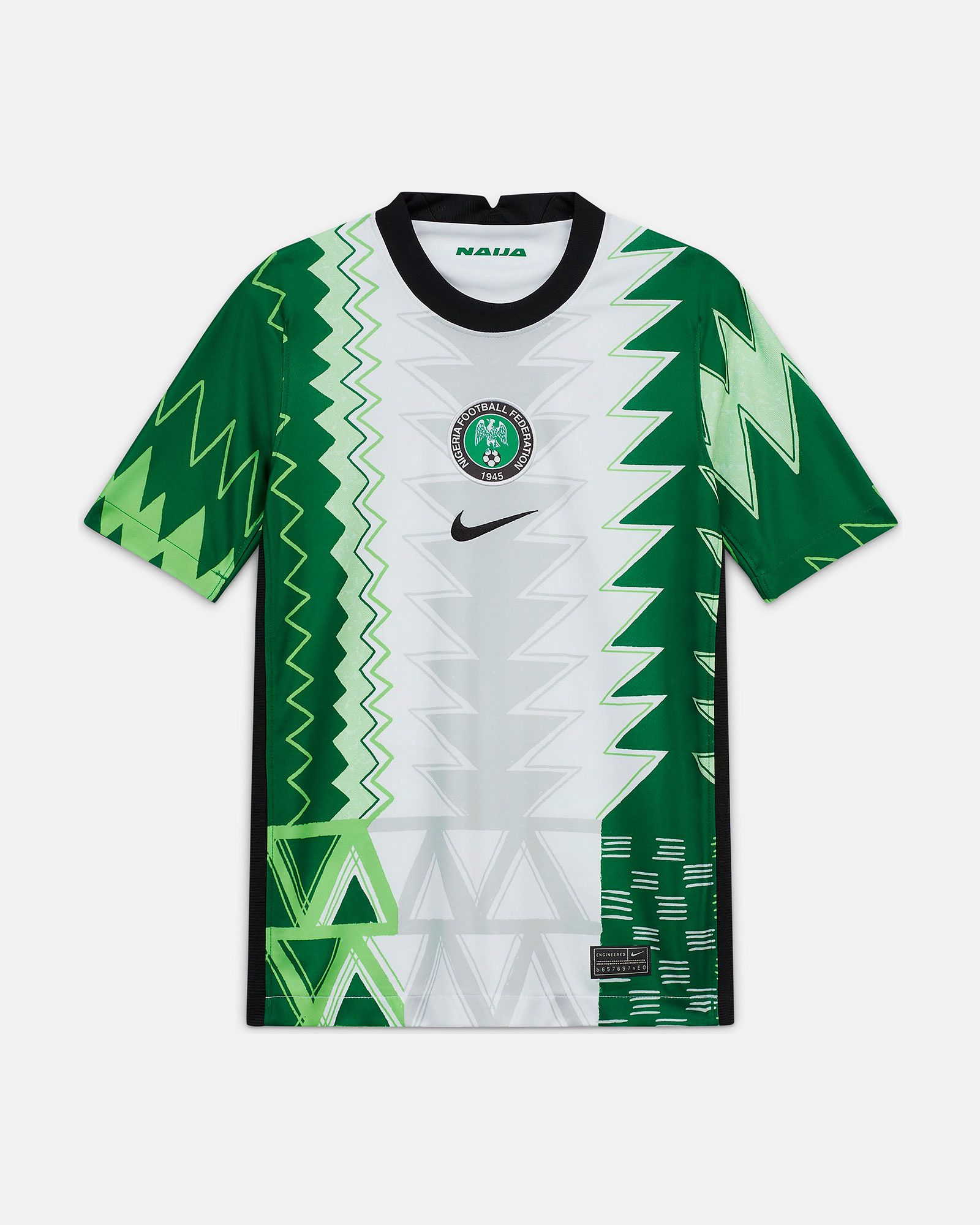 Camiseta 1ª Nigeria 2020/2021 Junior Blanco Verde - Fútbol Factory