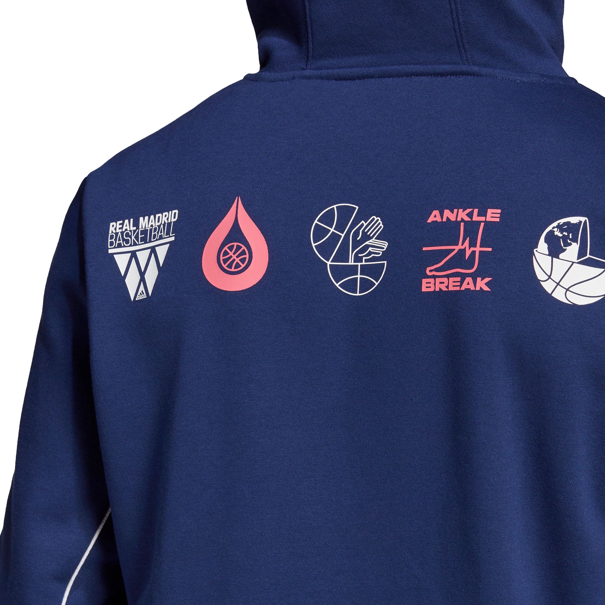 Sudadera con capucha de Paseo Real Madrid 2020/2021 Baloncesto Icons Azul - Fútbol Factory