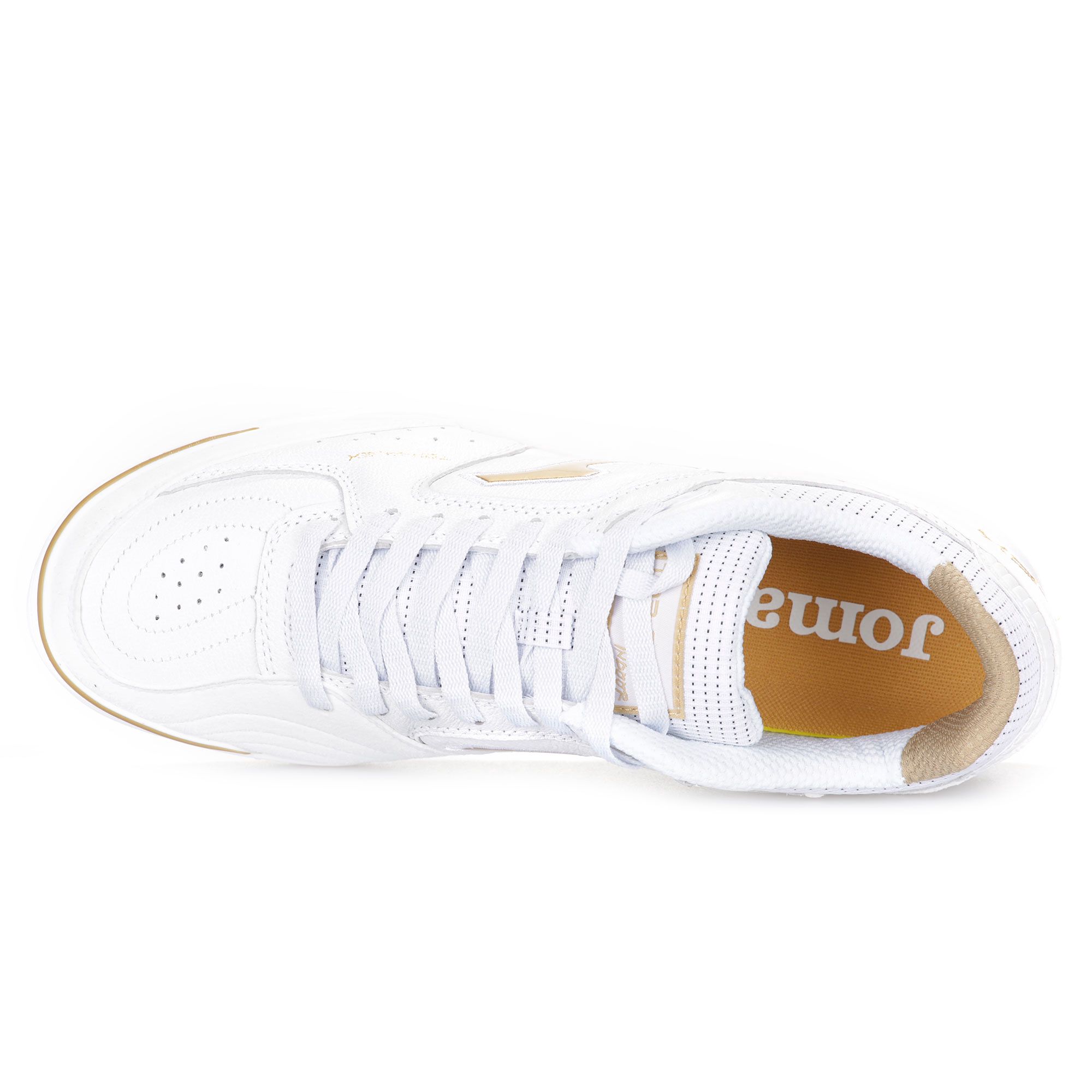 Zapatillas de Fútbol Sala Top Flex Rebound IN Blanco Dorado - Fútbol Factory