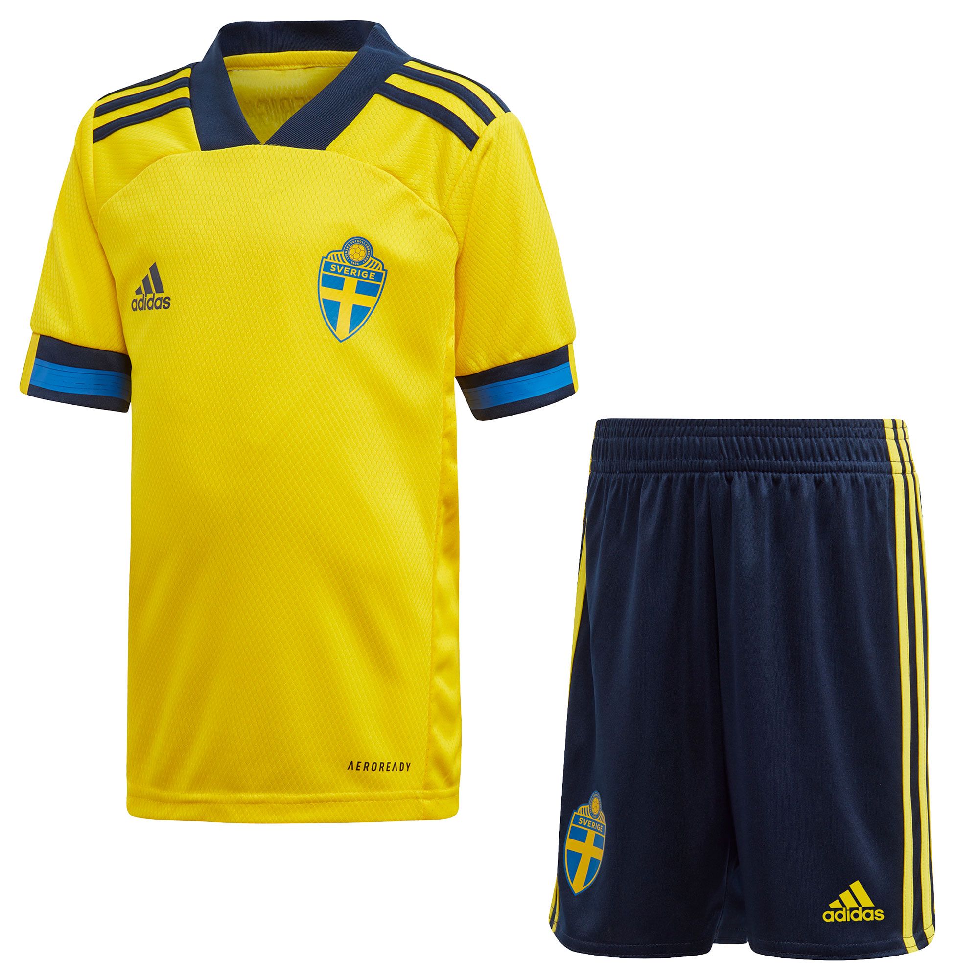 Conjunto 1ª Suecia EURO 2021 Junior - Fútbol Factory