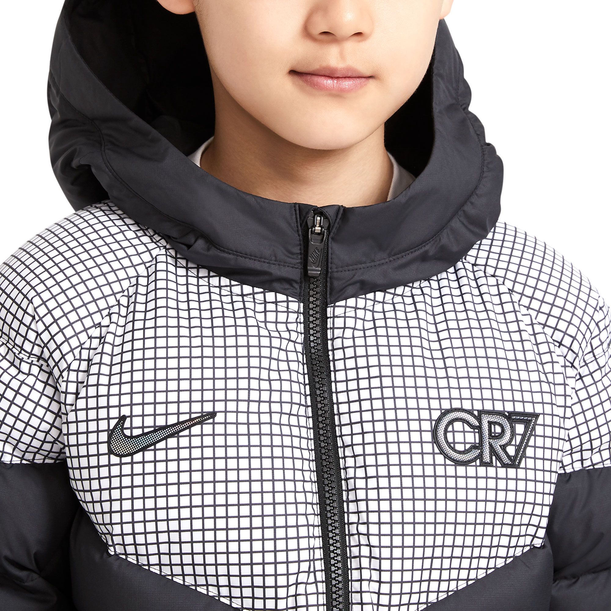 Abrigo CR7 Junior Negro - Fútbol Factory