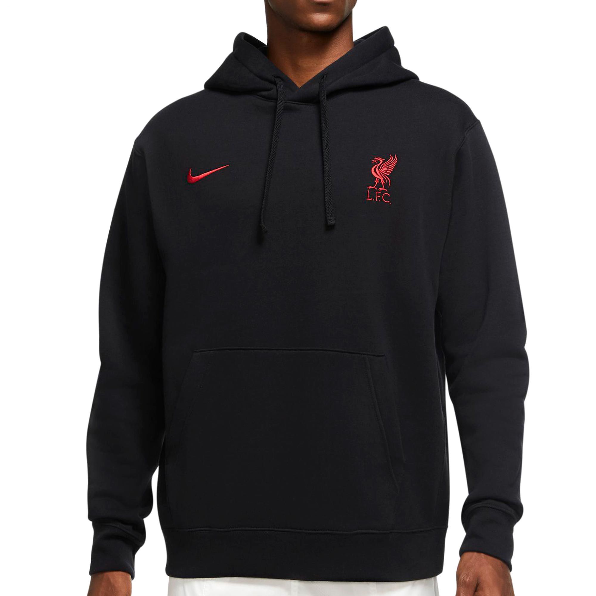 Sudadera de Paseo Liverpool FC 2020/2021 HD Negro Rojo - Fútbol Factory