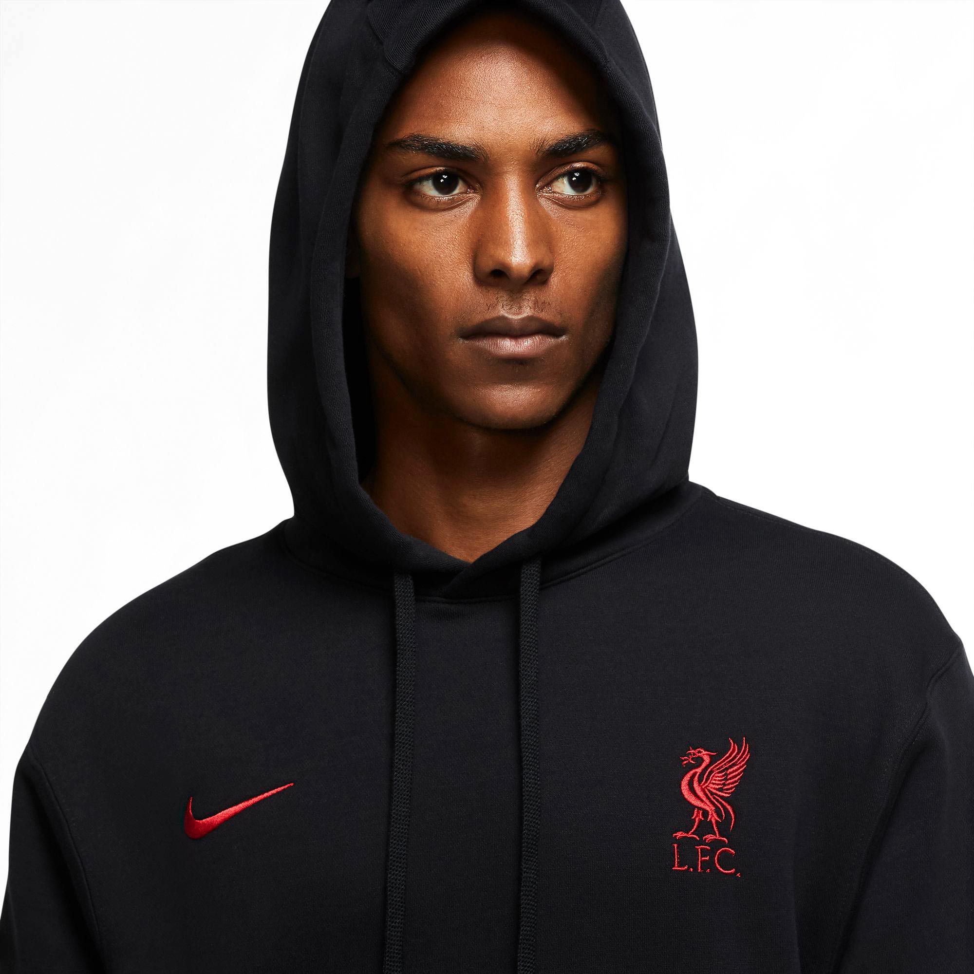 Sudadera de Paseo Liverpool FC 2020/2021 HD Negro Rojo - Fútbol Factory