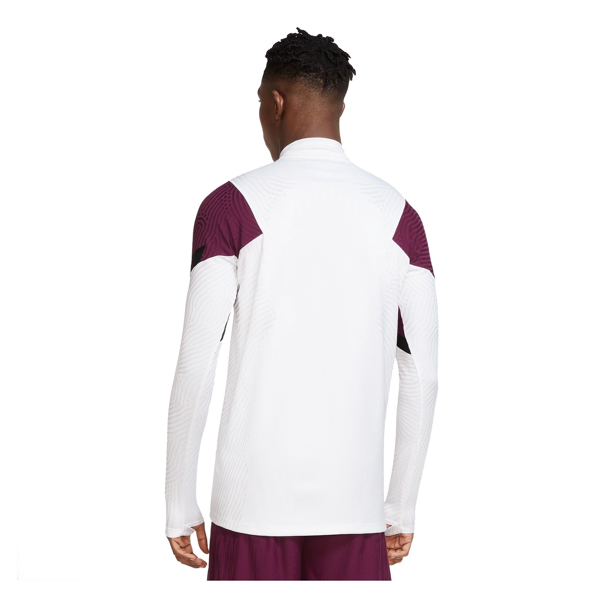 Sudadera de Training PSG 2020/2021 VaporKnit Strike Blanco Granate - Fútbol Factory