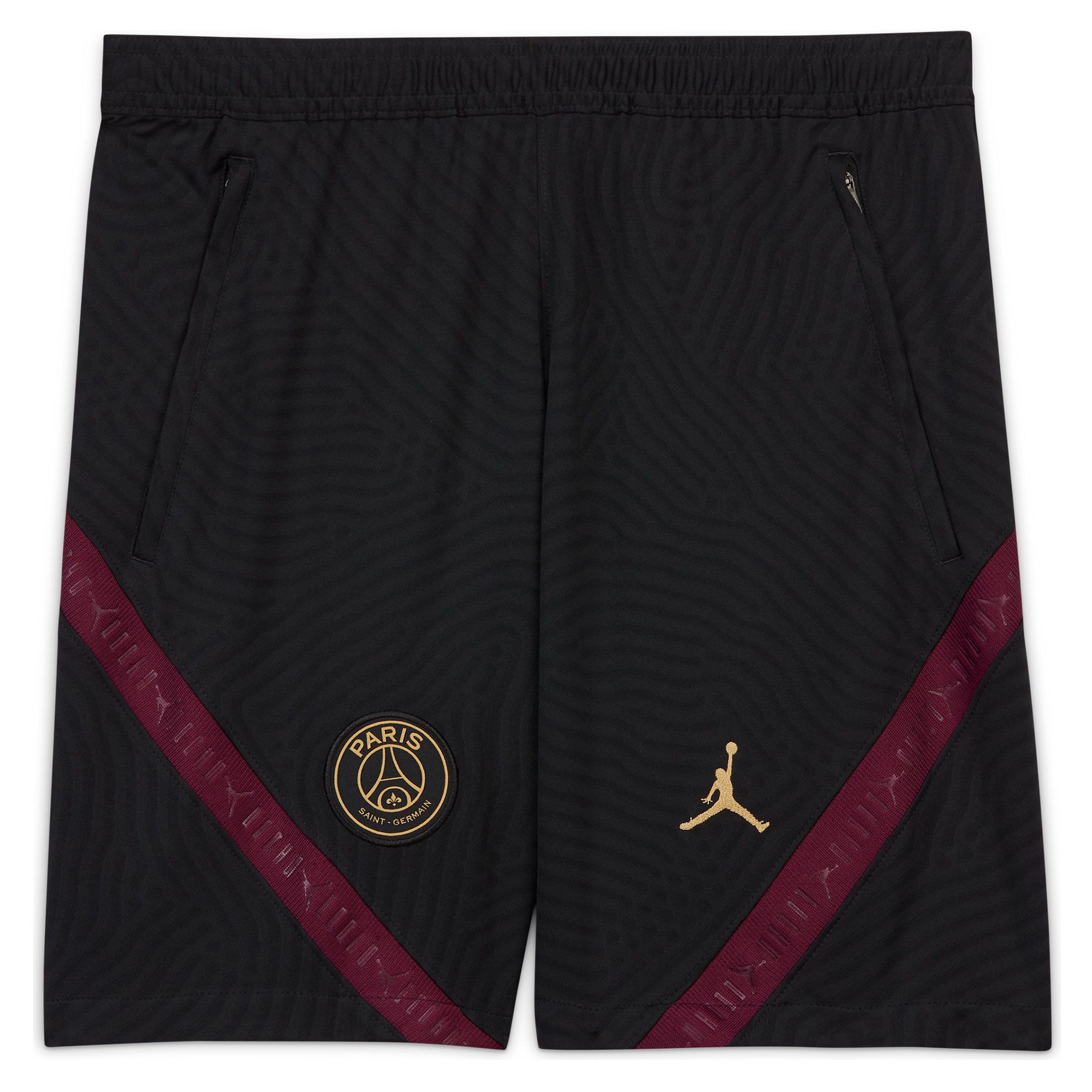 Pantalón Corto de Training PSG 2020/2021 Strike Negro Granate - Fútbol Factory