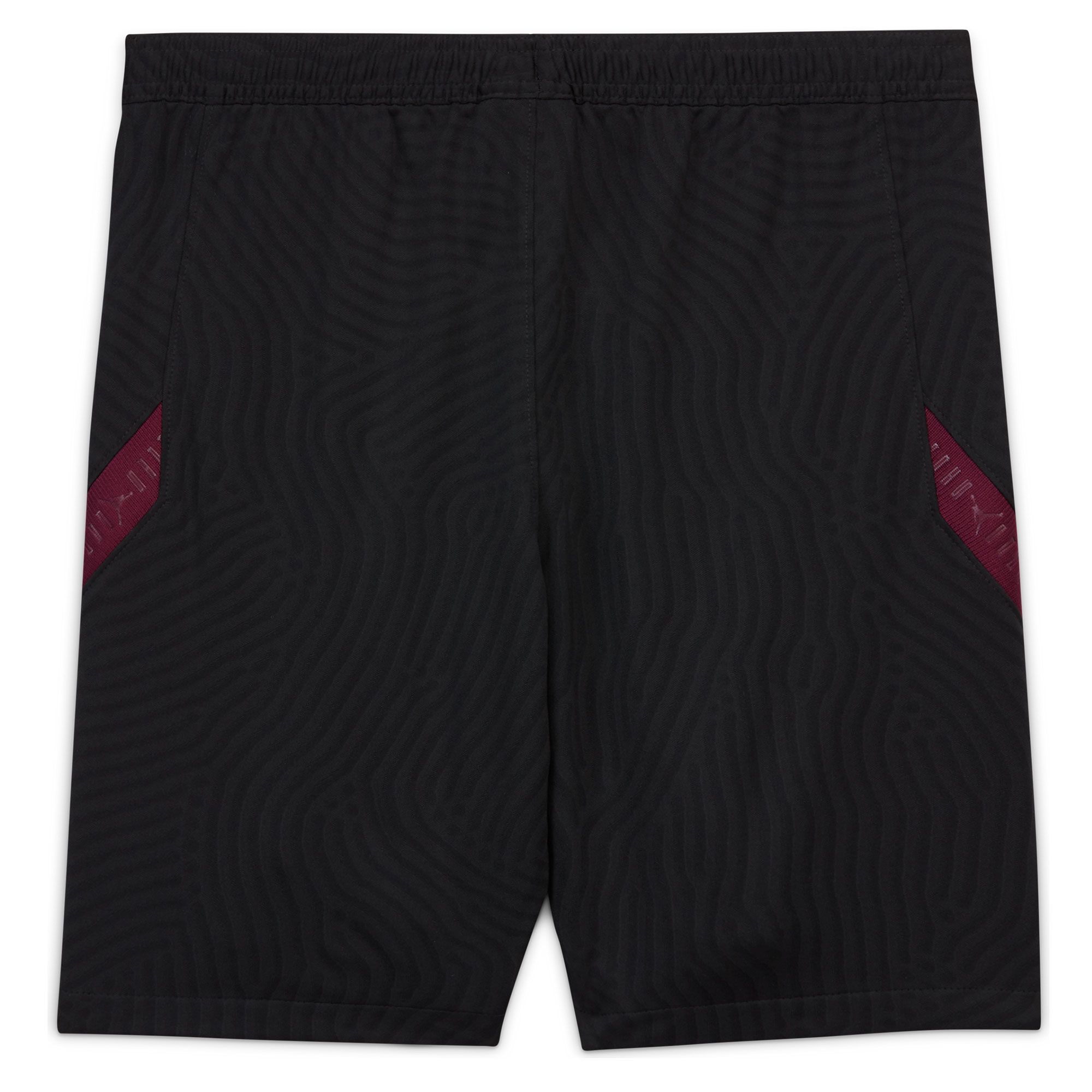 Pantalón Corto de Training PSG 2020/2021 Strike Negro Granate - Fútbol Factory