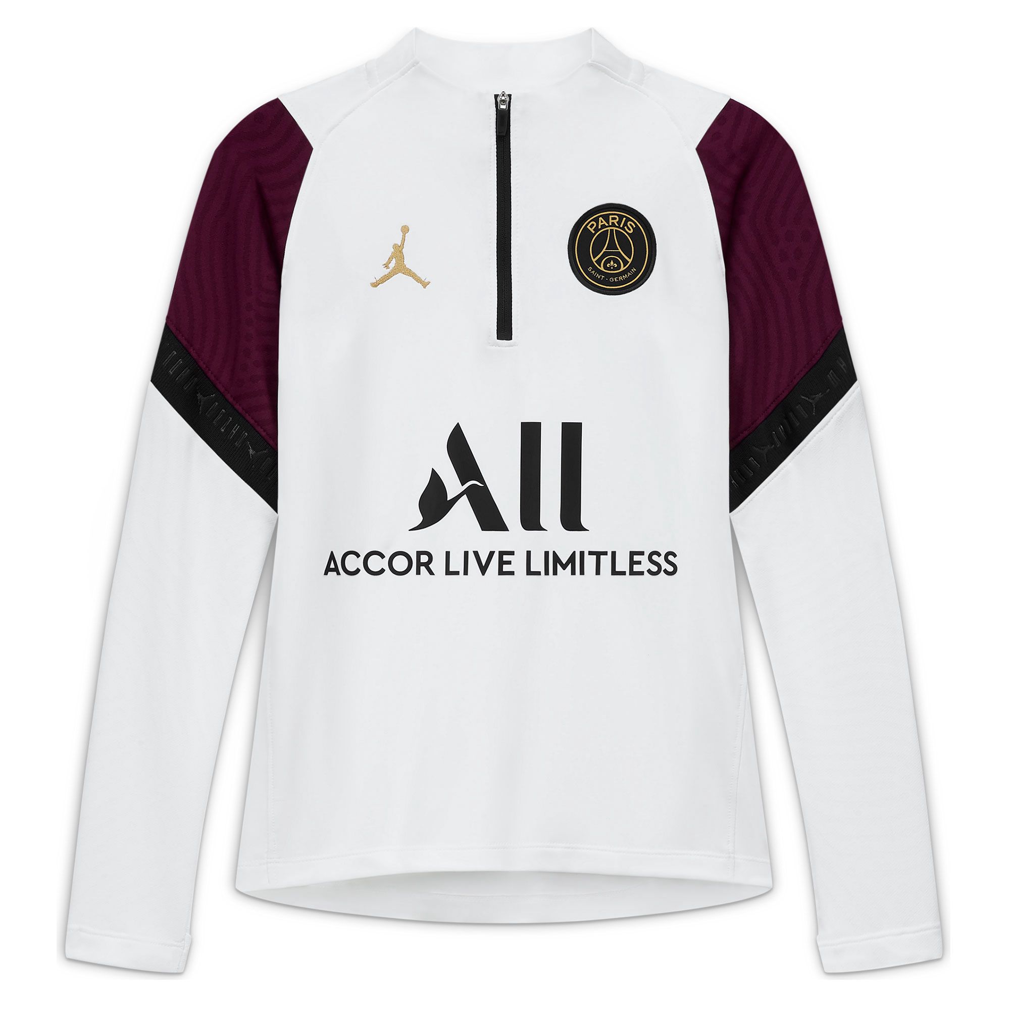 Sudadera de Training PSG 2020/2021 Strike Junior Blanco Granate - Fútbol Factory